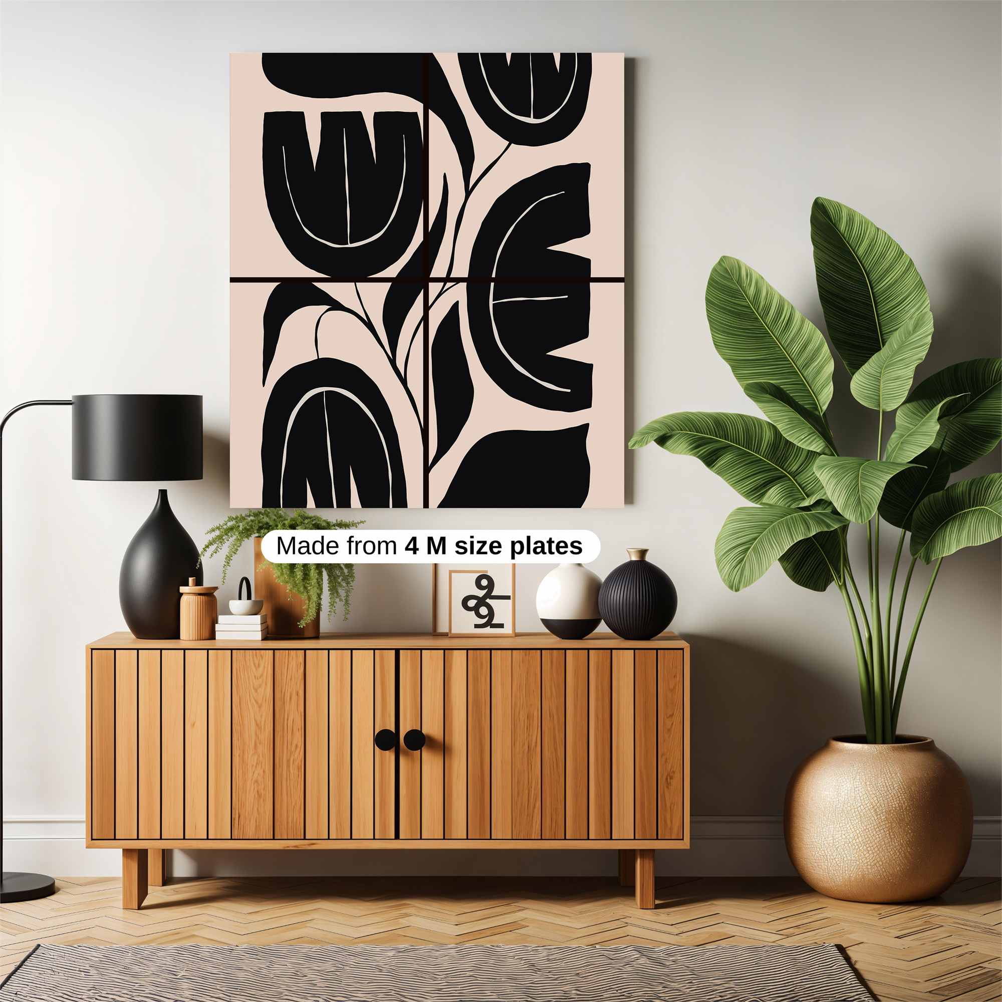 Floral Whimsy Safe Wall Magnetic / M