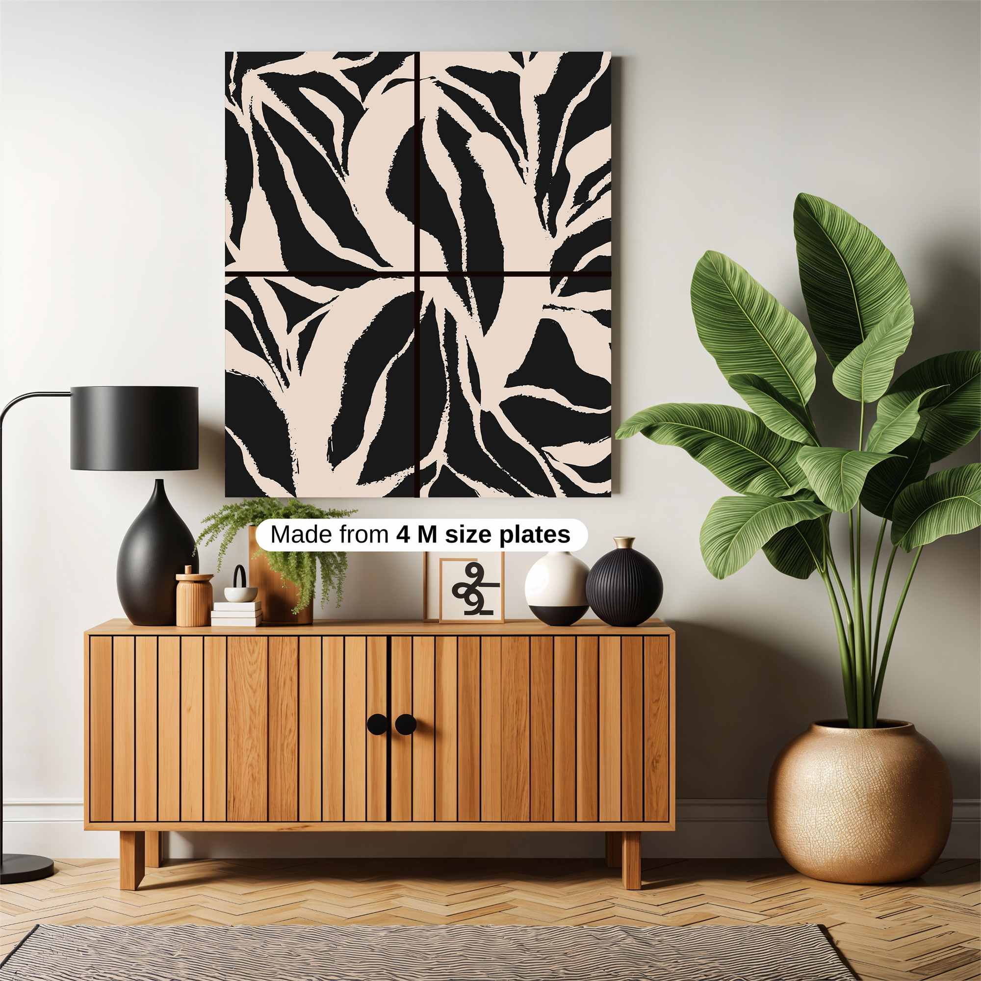 Zebra Whimsy Safe Wall Magnetic / M