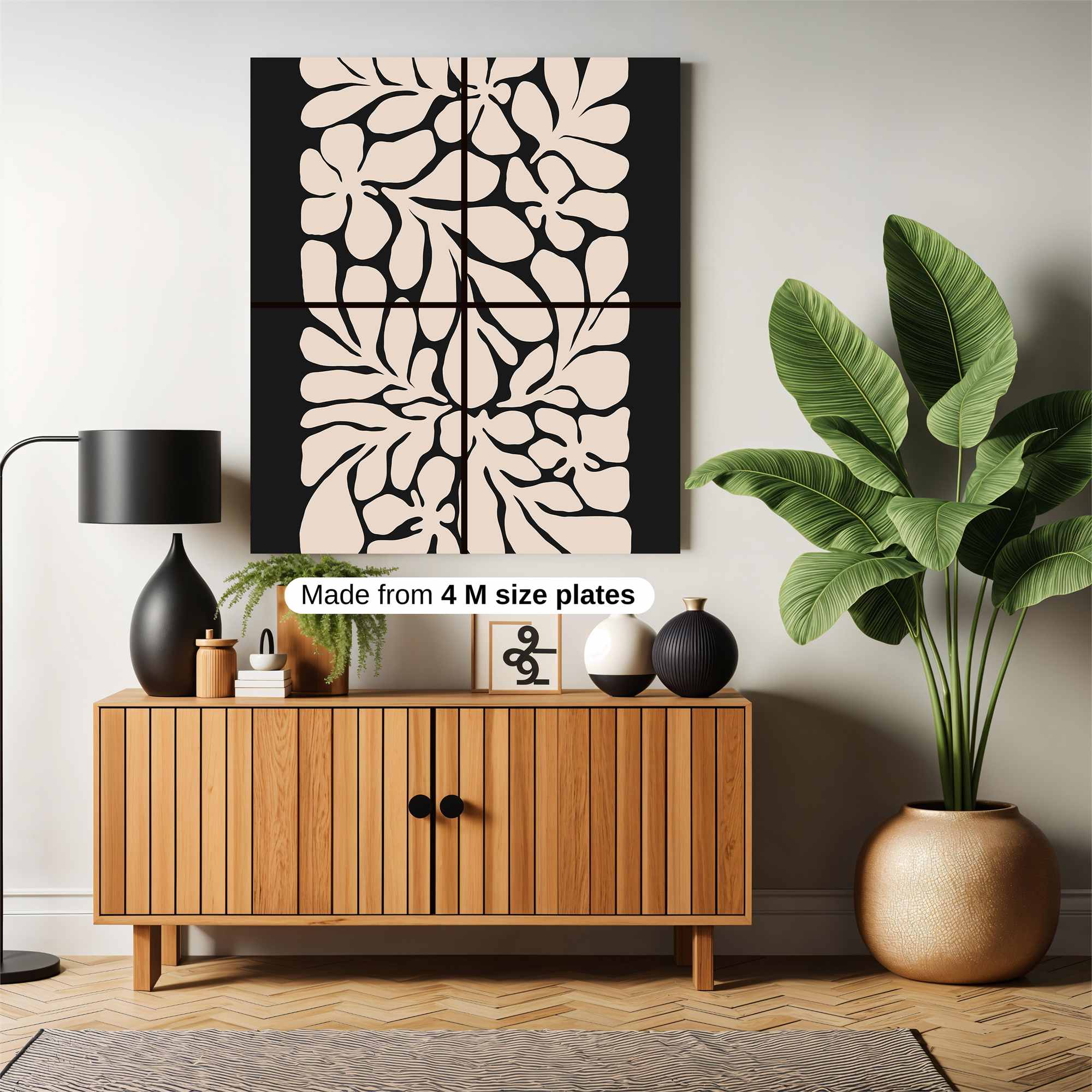 Floral Serenity Safe Wall Magnetic / M