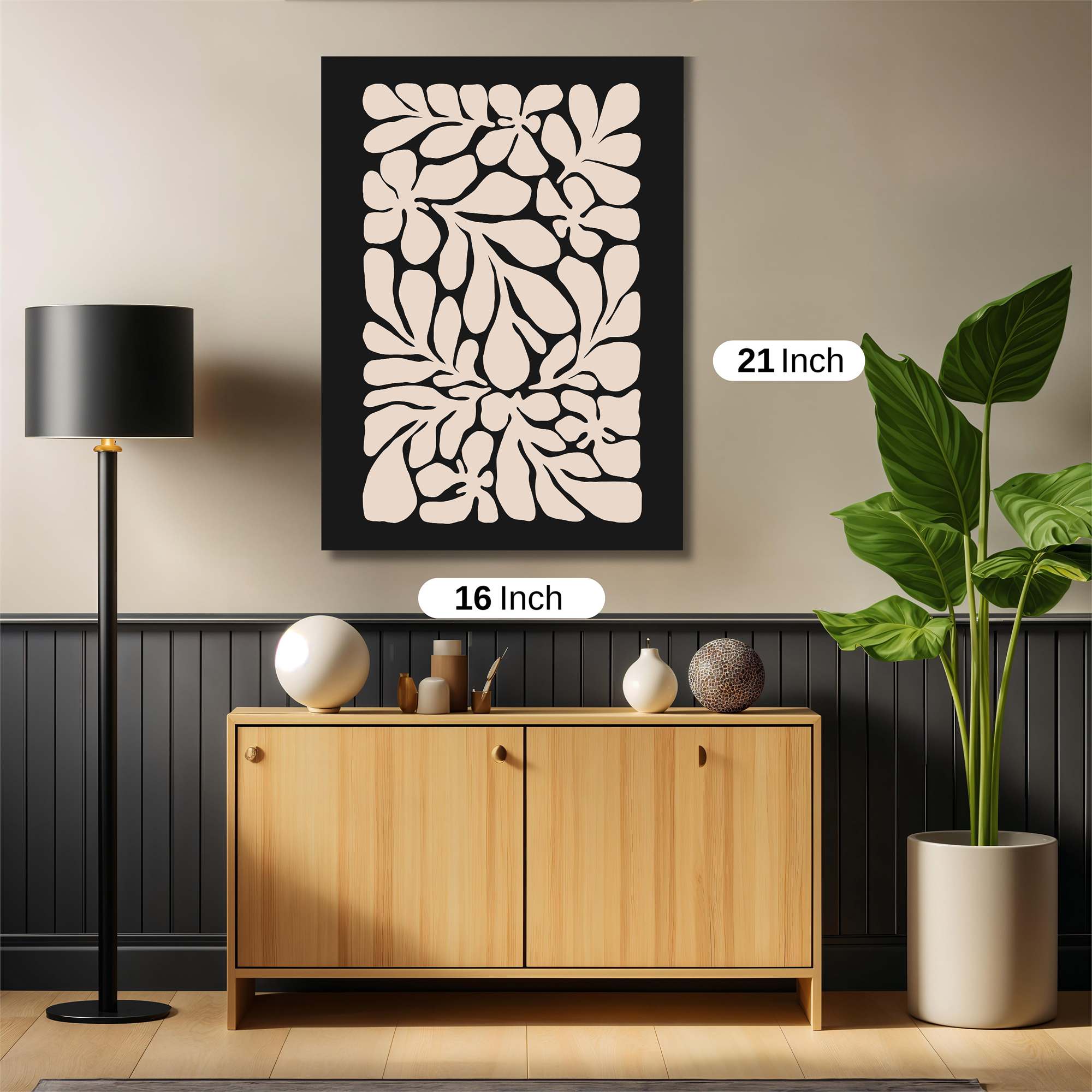 Floral Serenity Safe Wall Magnetic / M