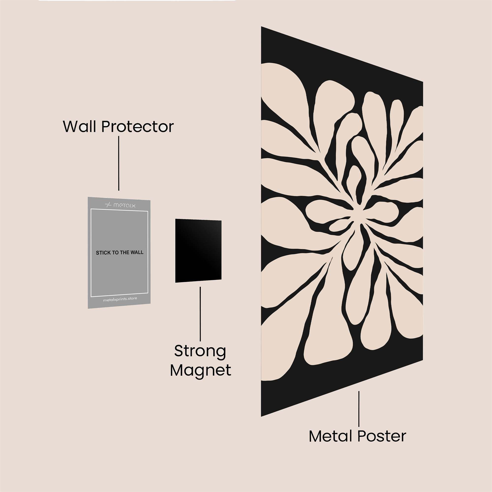 Leafy Whimsy Safe Wall Magnetic / M