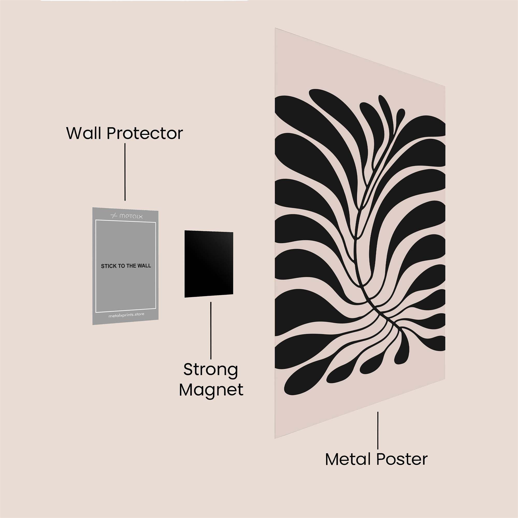 Leafy Whimsy Safe Wall Magnetic / M