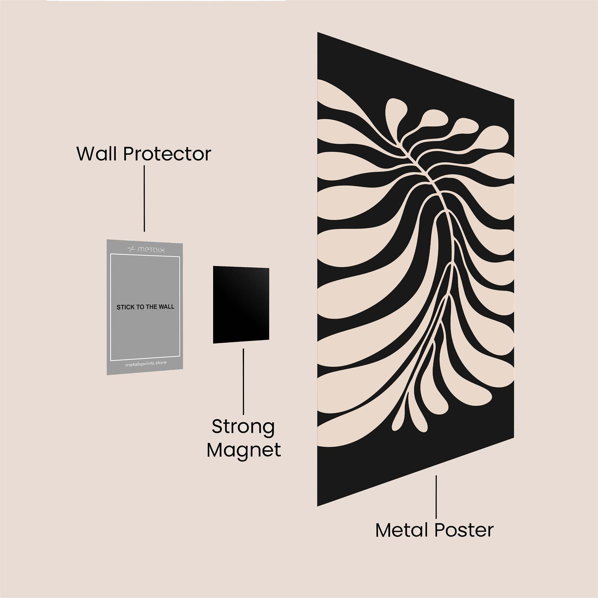 Leaf Serenity Safe Wall Magnetic / M