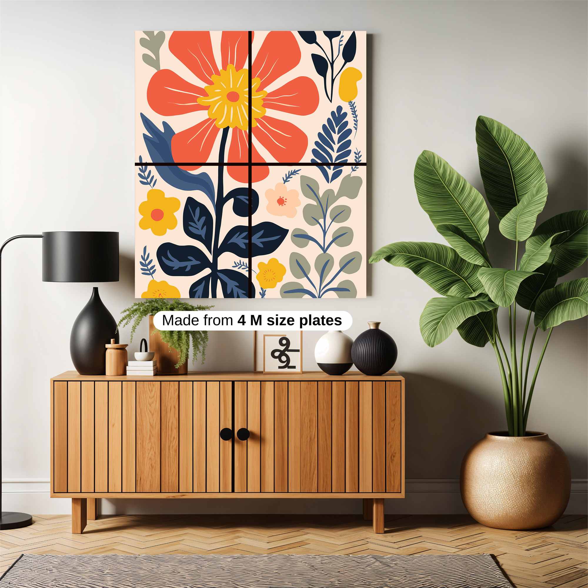 Flower Whimsy Safe Wall Magnetic / M