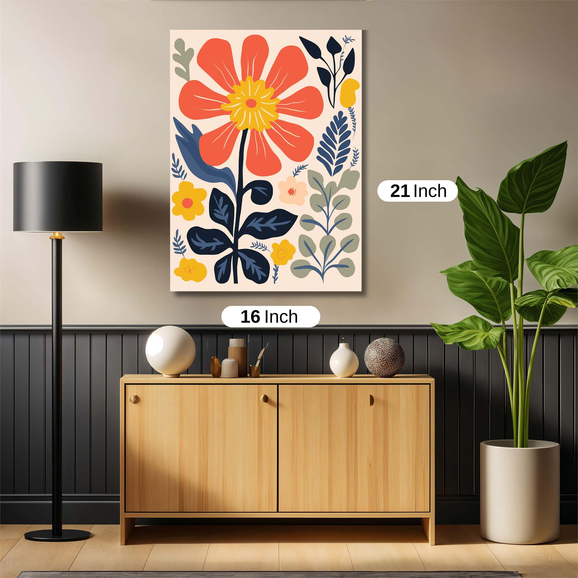 Flower Whimsy Safe Wall Magnetic / M