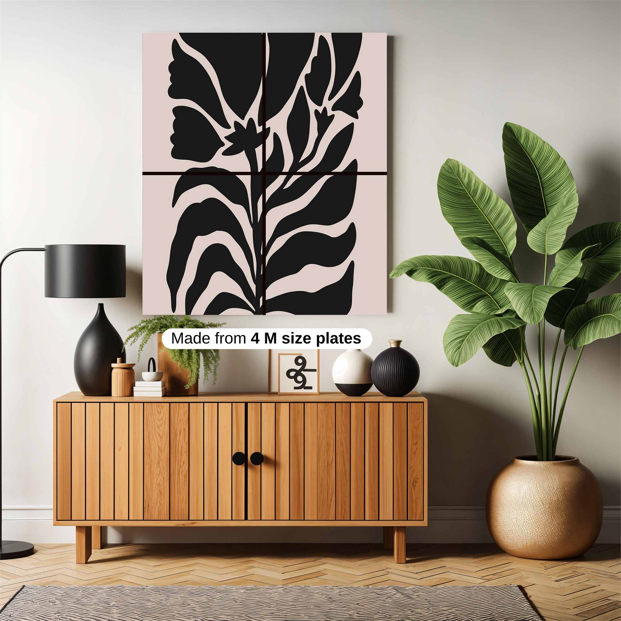 Floral Whimsy Safe Wall Magnetic / M