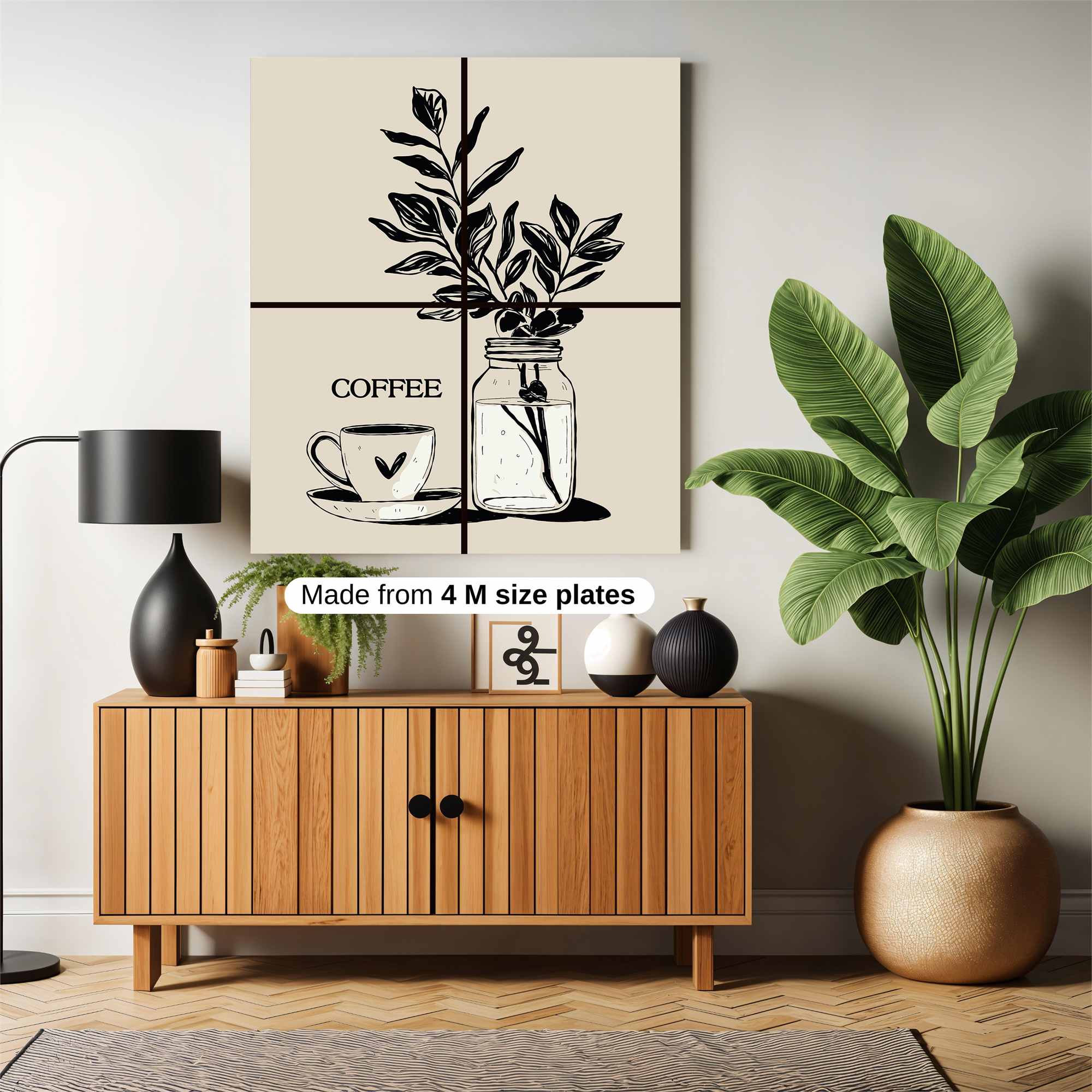 Coffee Tranquil Safe Wall Magnetic / M