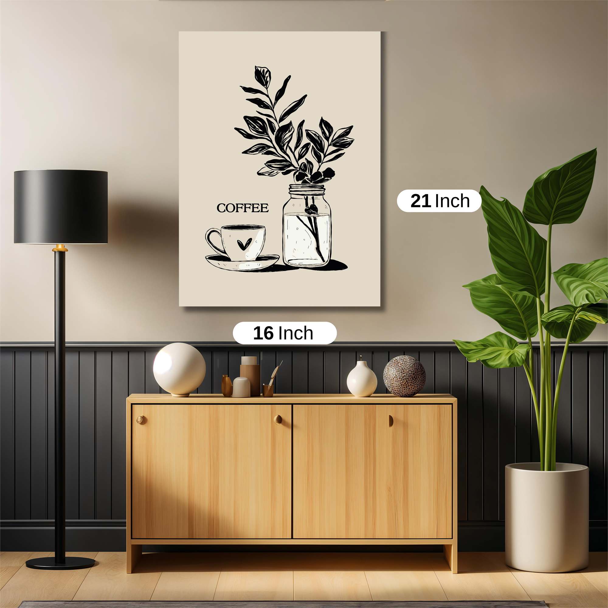 Coffee Tranquil Safe Wall Magnetic / M