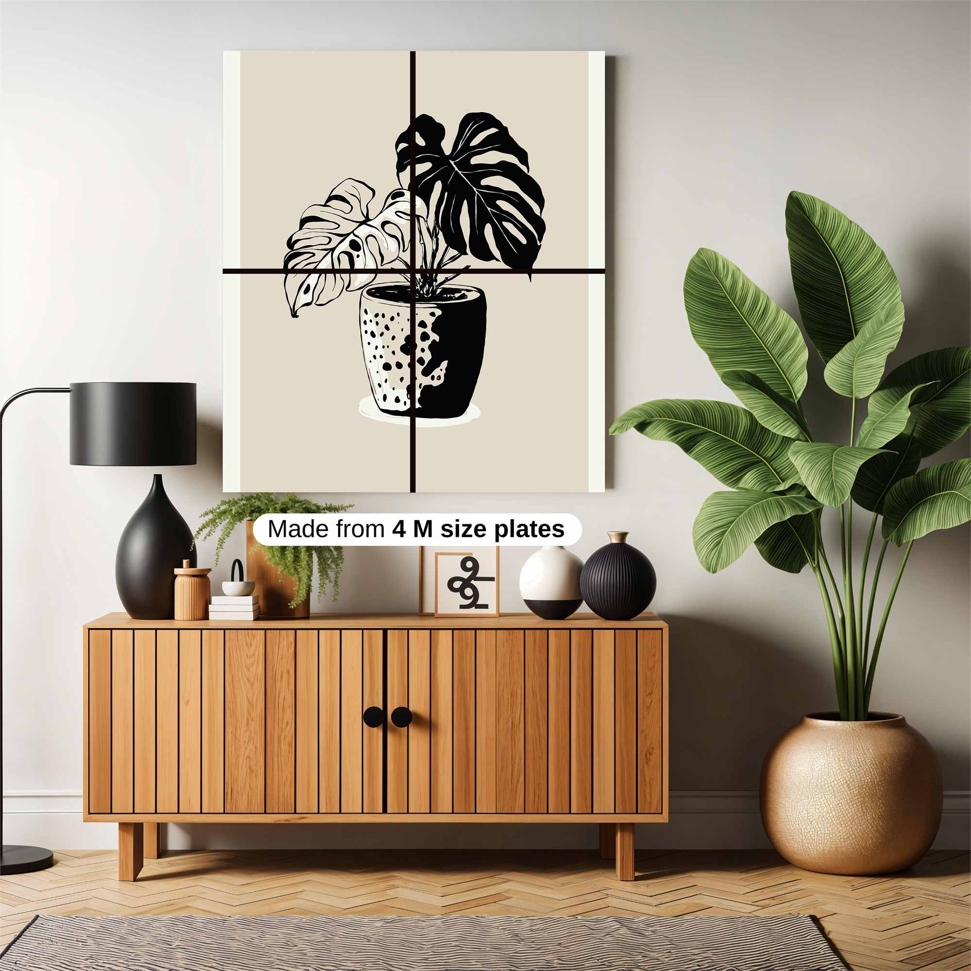 Monstera Elegance Safe Wall Magnetic / M