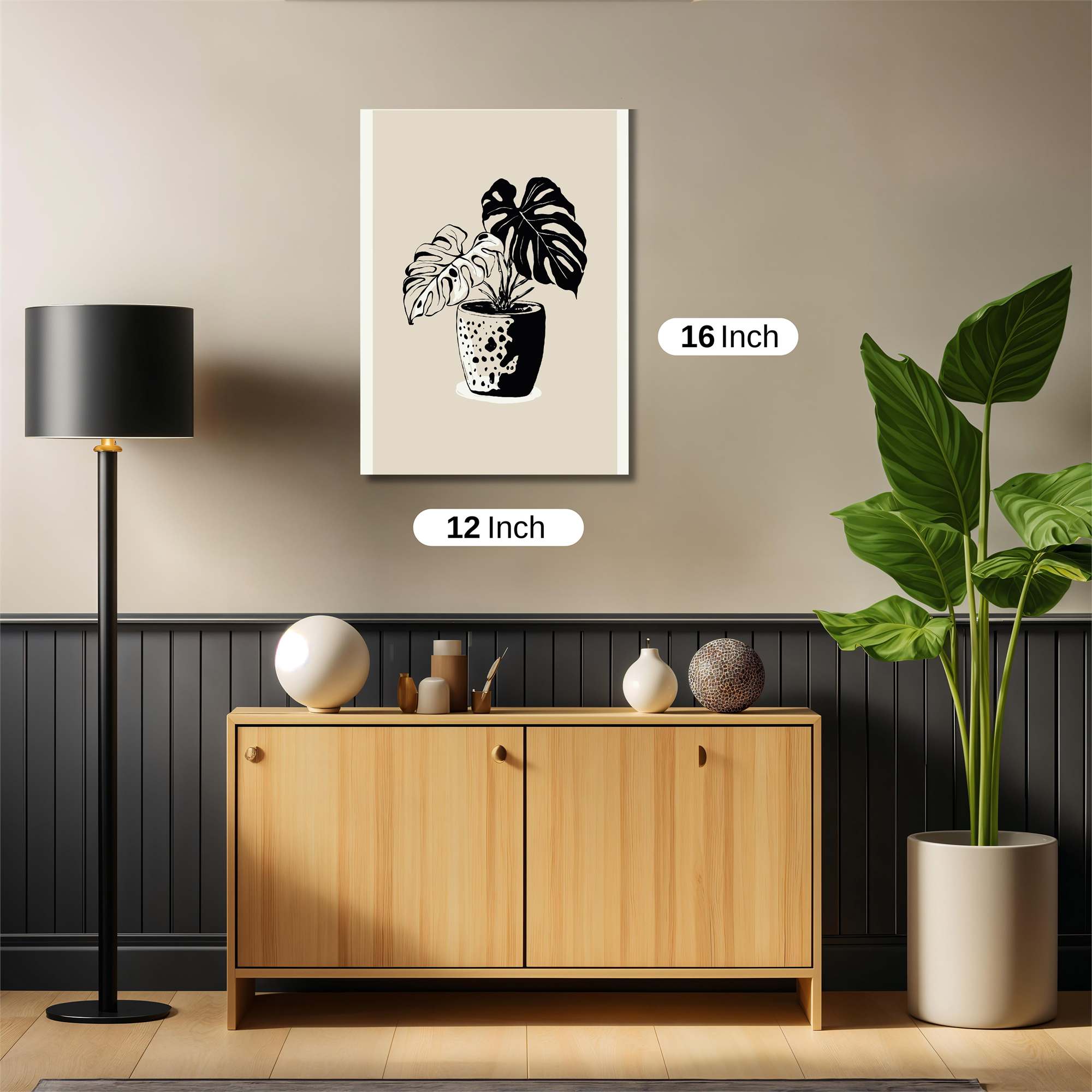 Monstera Elegance Safe Wall Magnetic / M