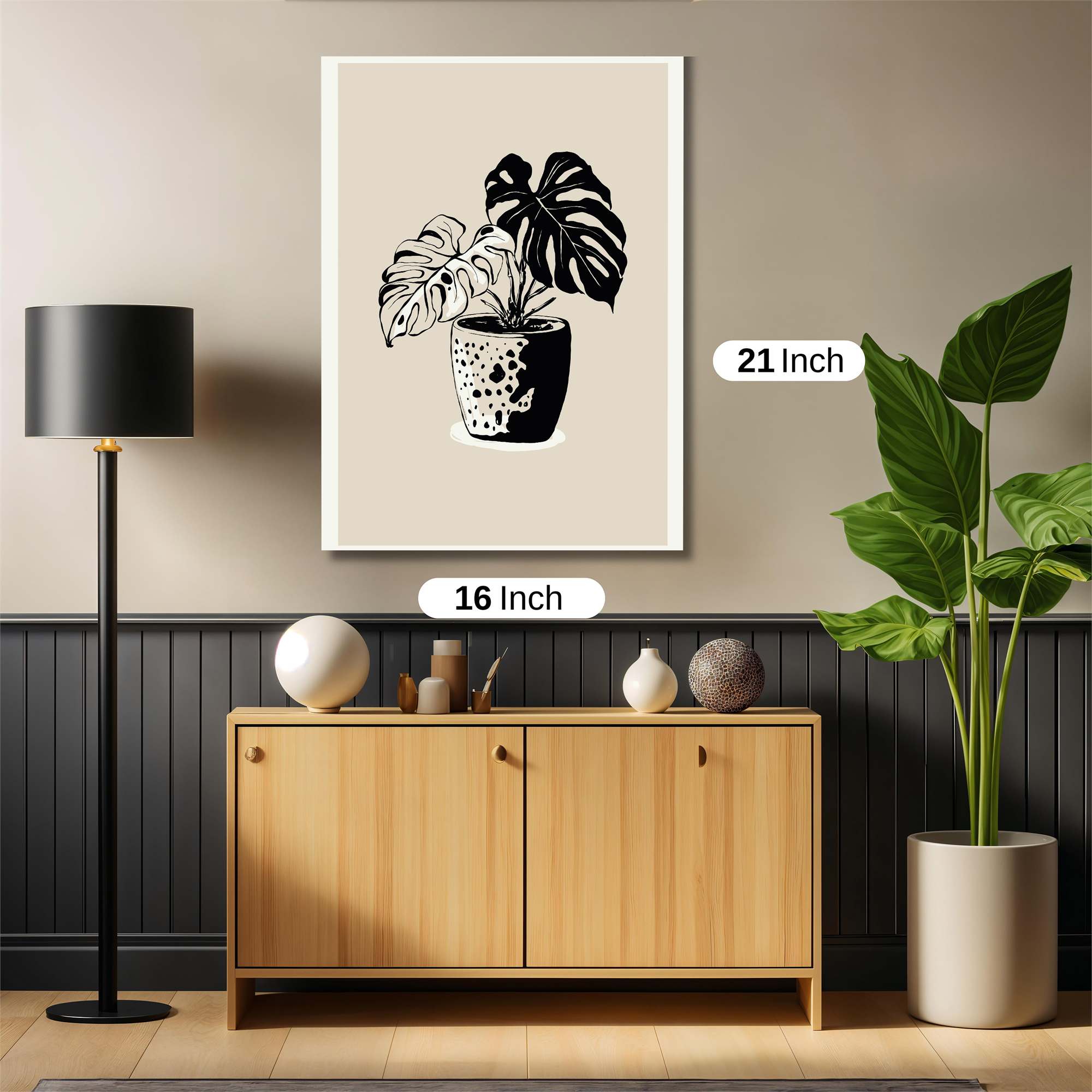 Monstera Elegance Safe Wall Magnetic / M