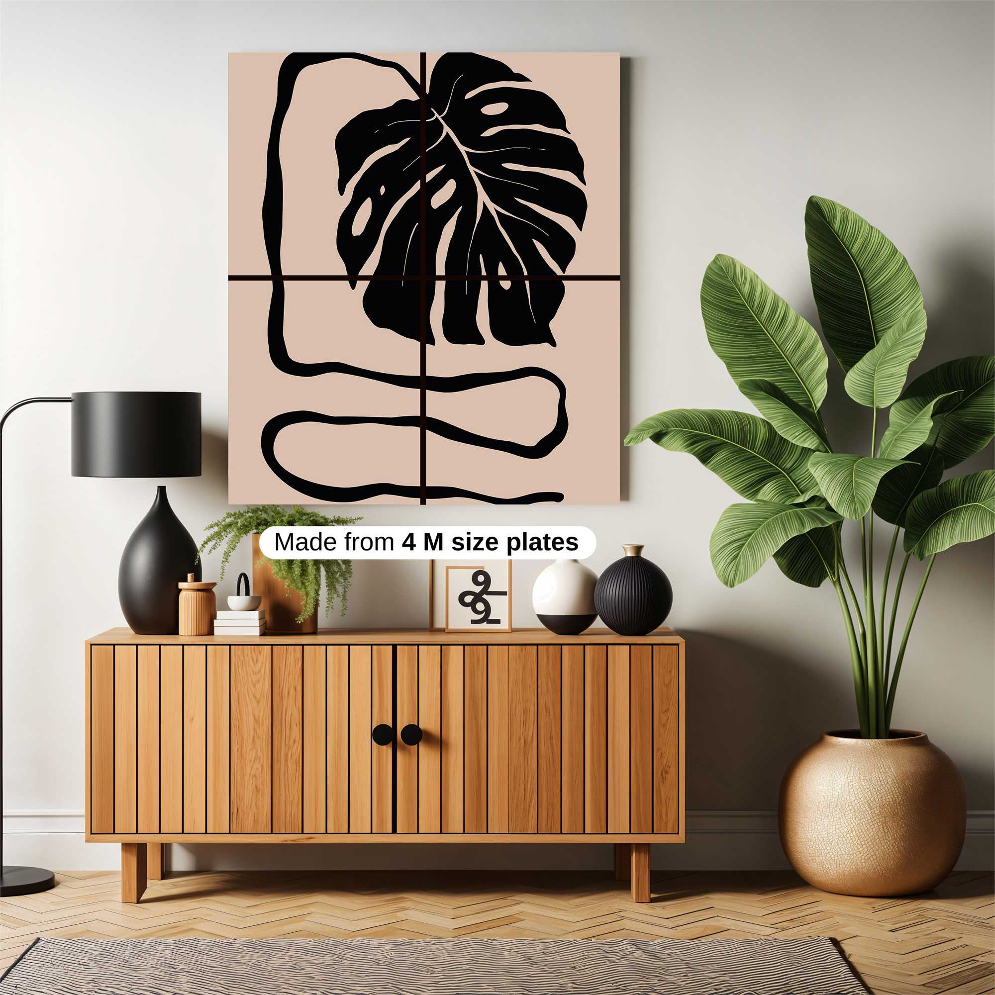 Monstera Whimsy Safe Wall Magnetic / M