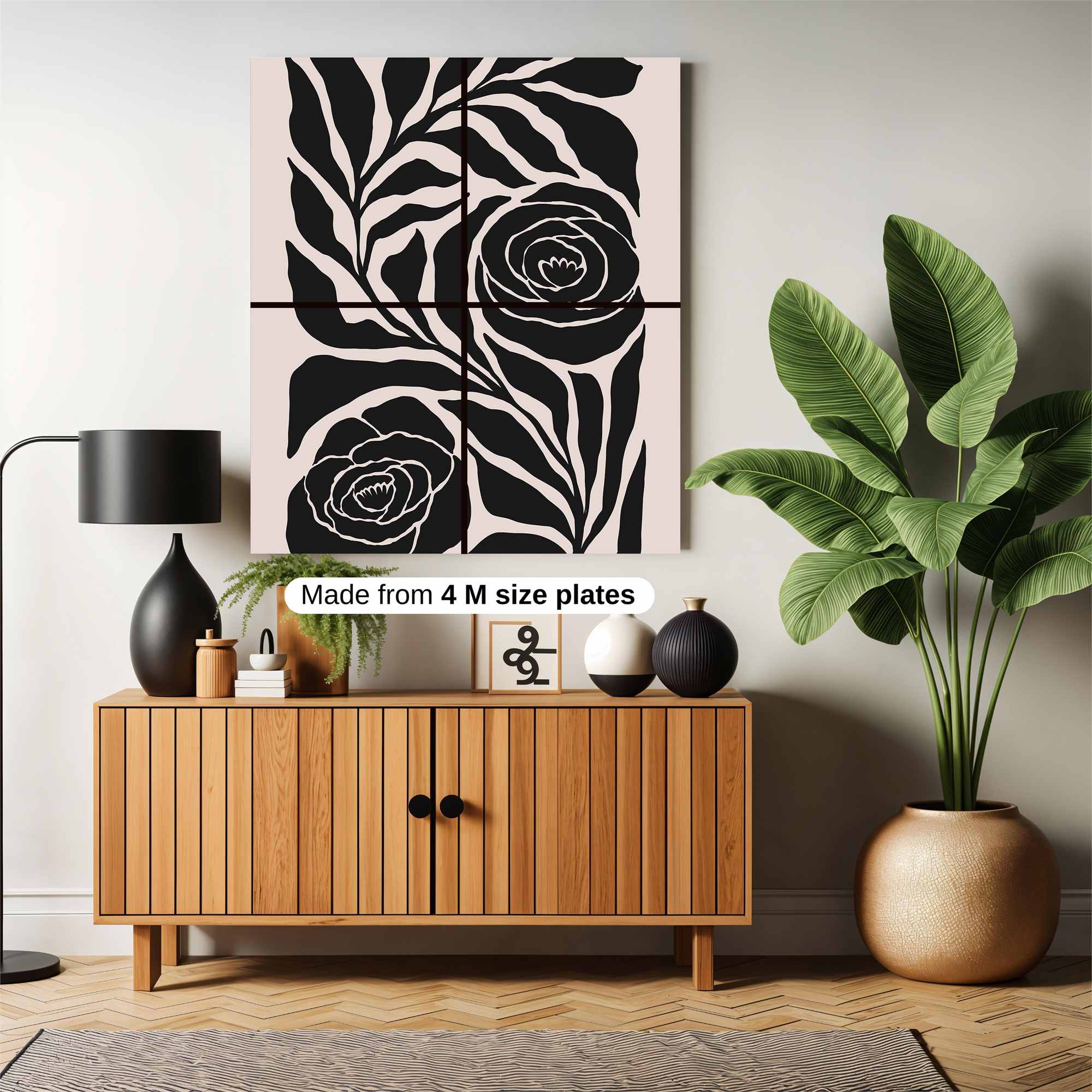 Floral Elegance Safe Wall Magnetic / M
