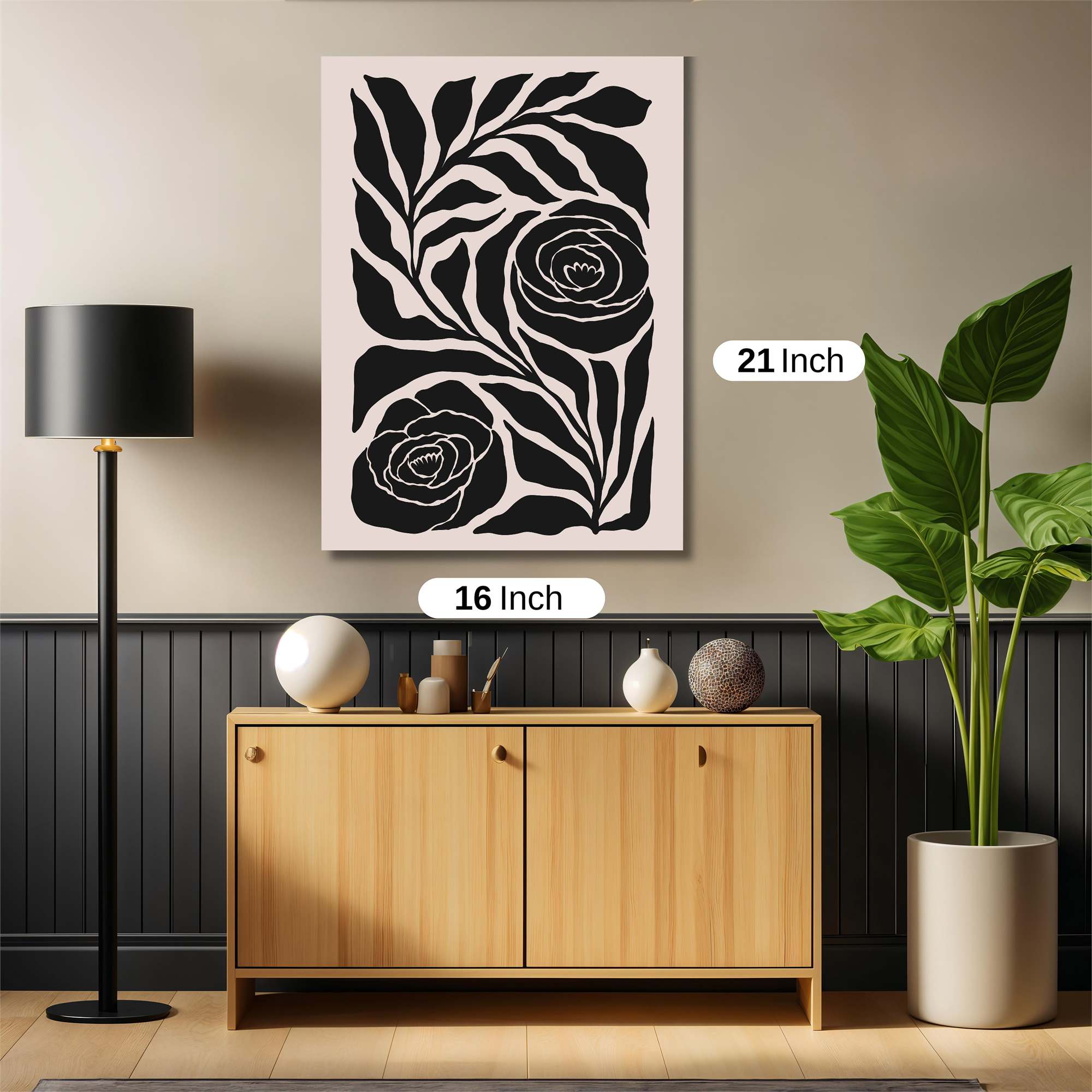 Floral Elegance Safe Wall Magnetic / M