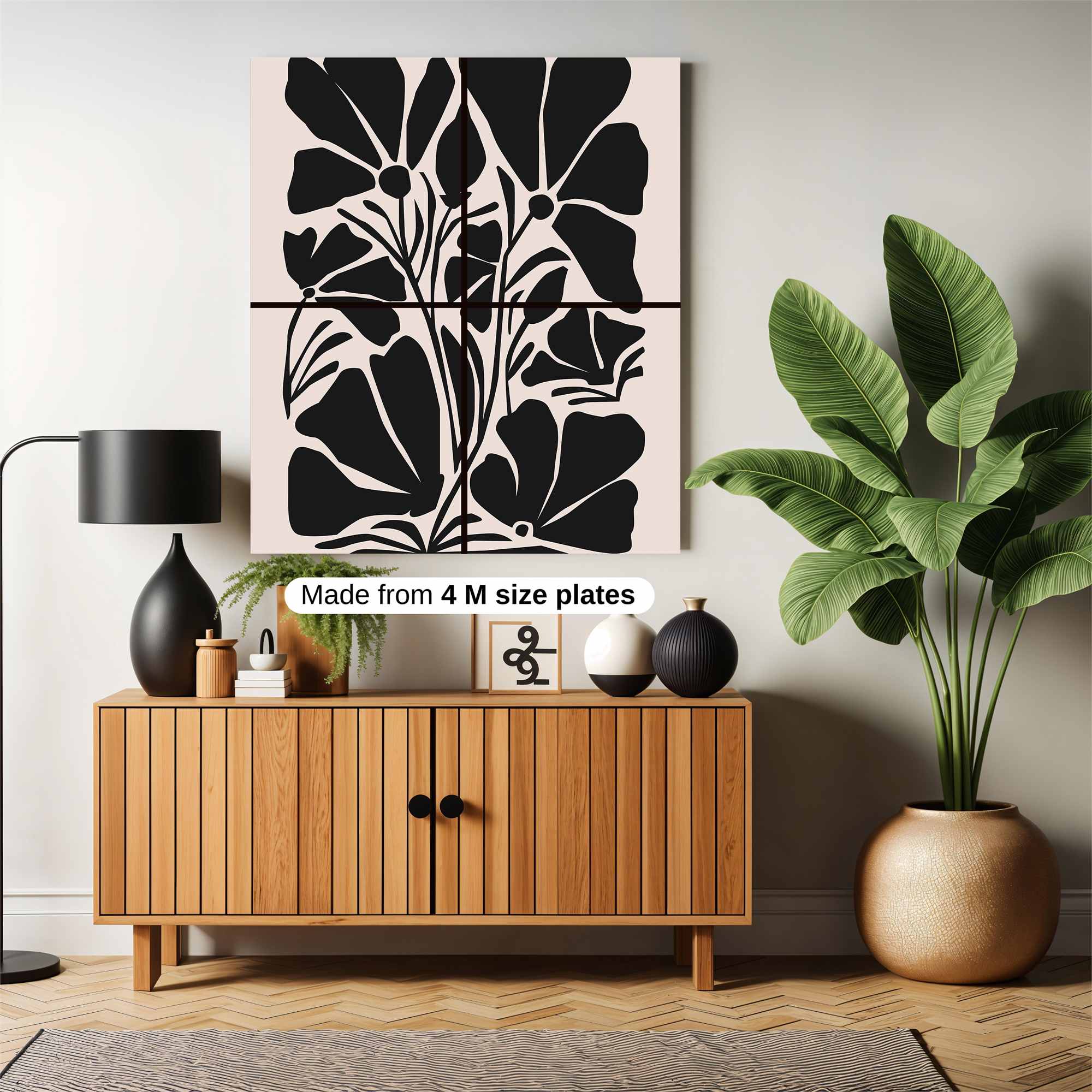 Floral Whimsy Safe Wall Magnetic / M