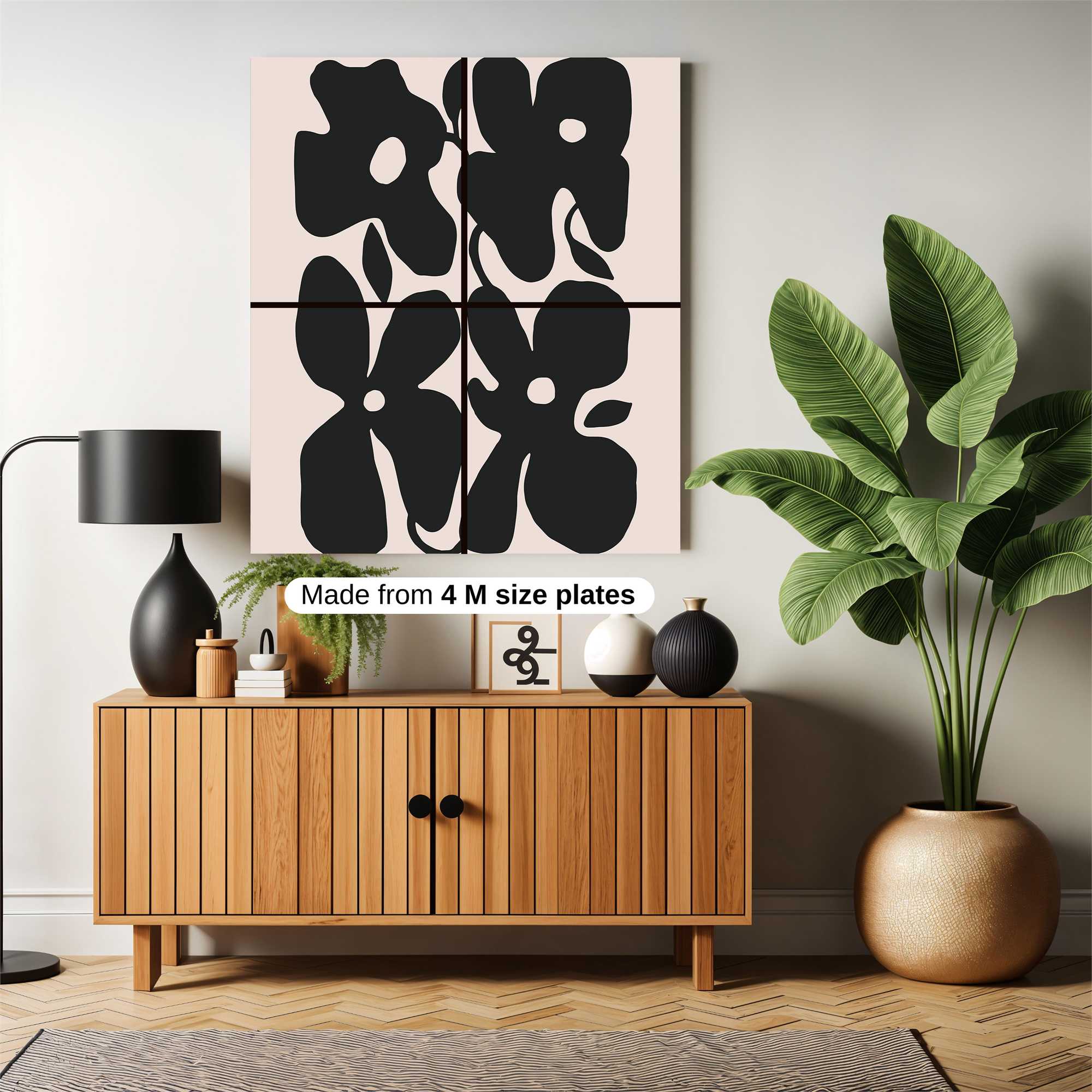 Floral Whimsy Safe Wall Magnetic / M