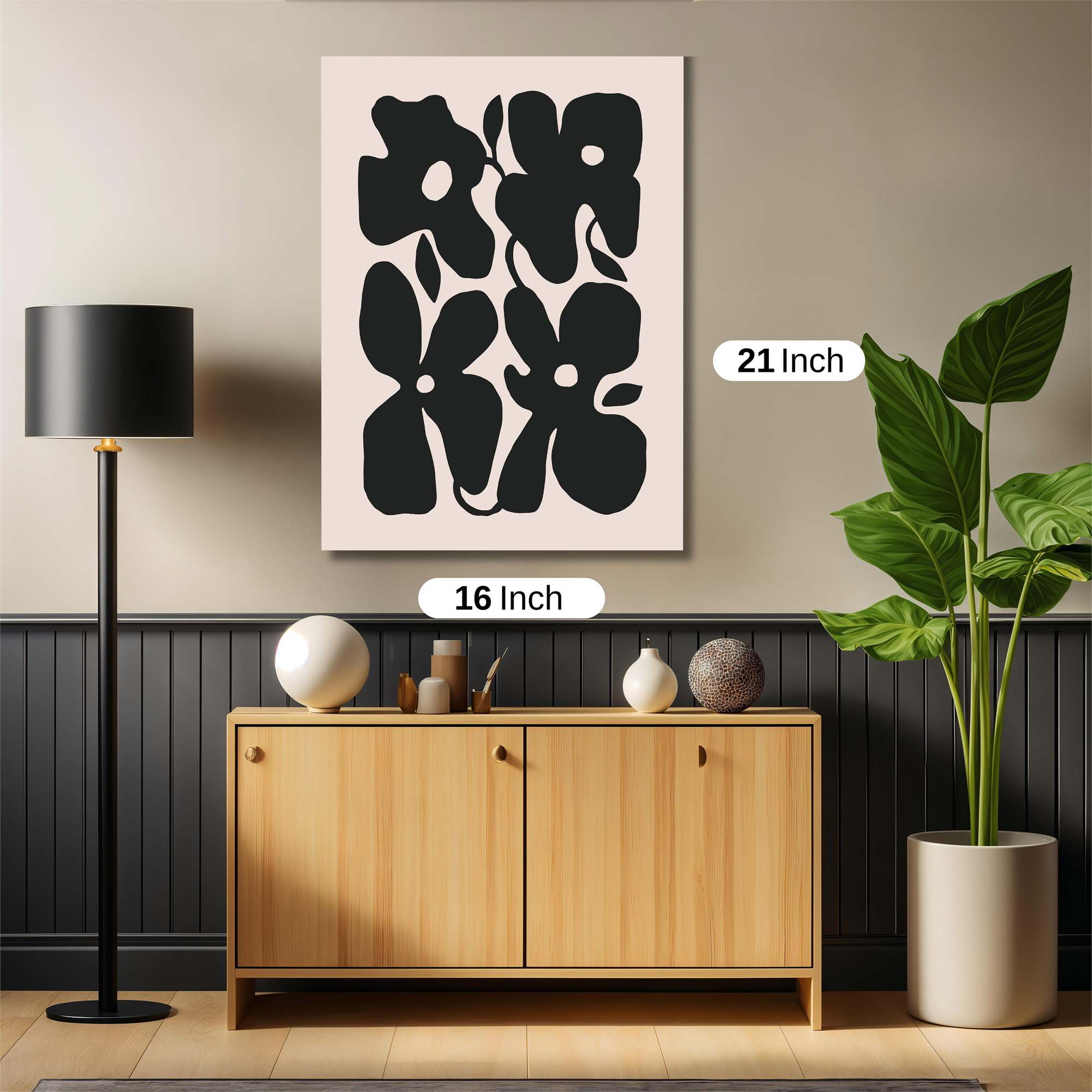 Floral Whimsy Safe Wall Magnetic / M