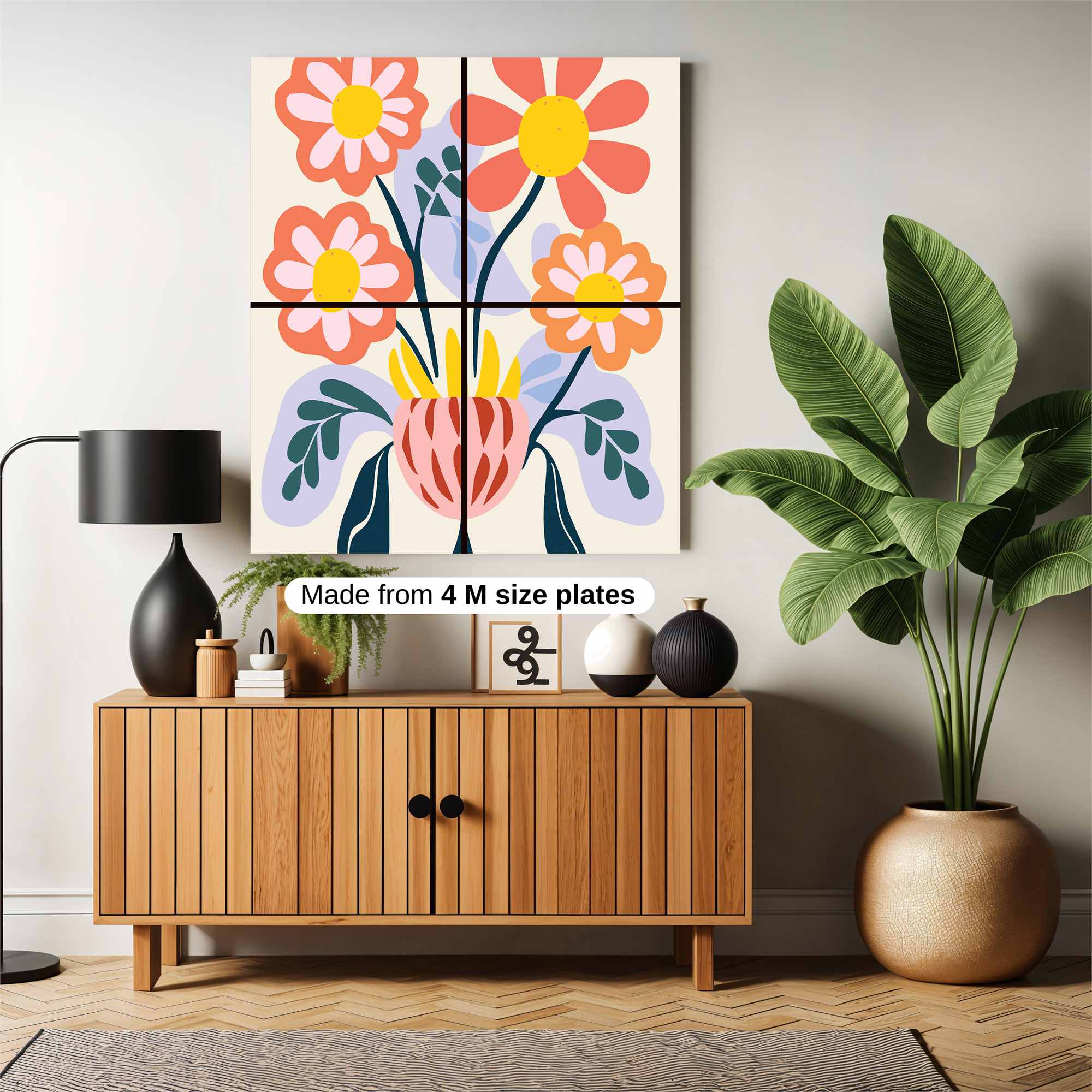 Floral Bliss Safe Wall Magnetic / M
