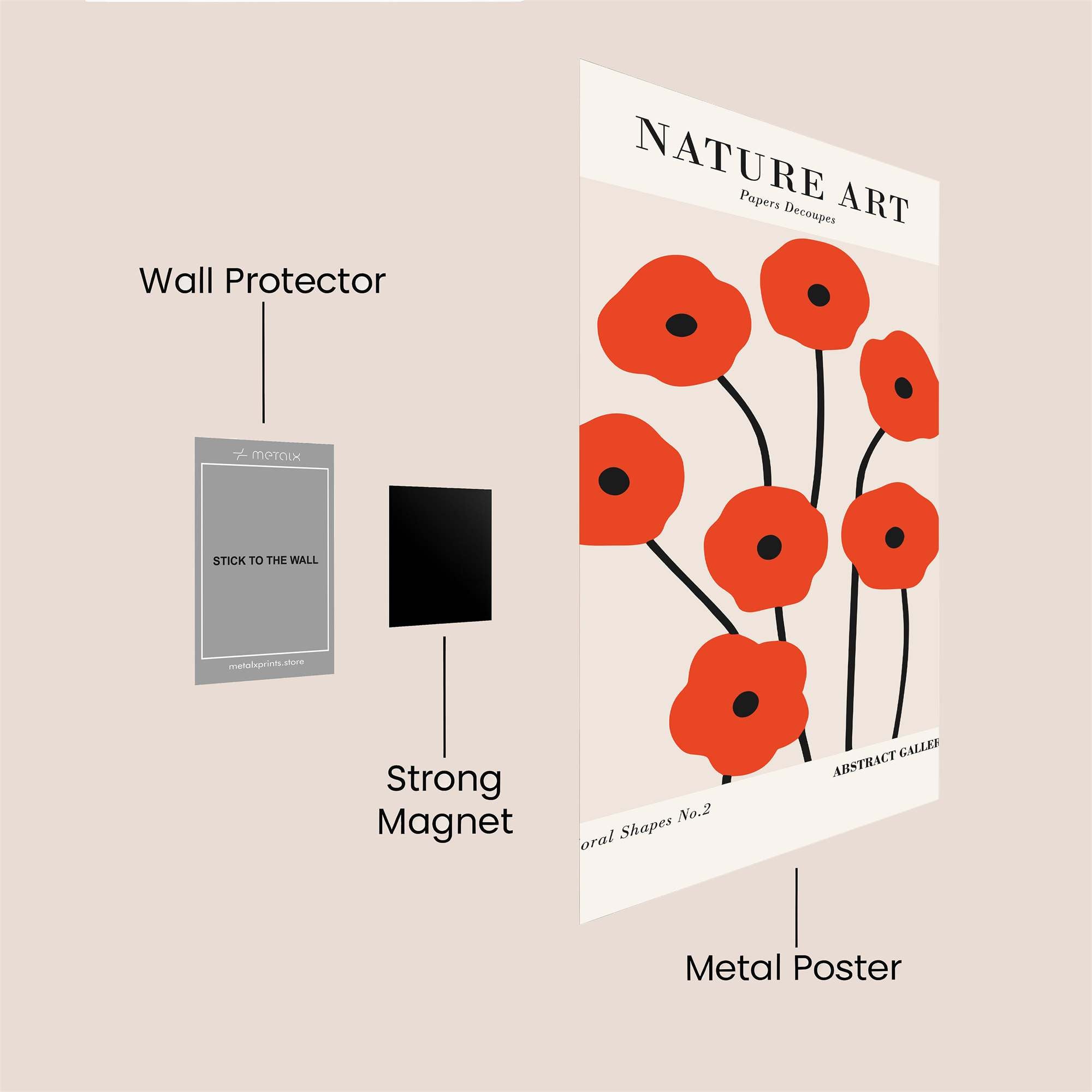 Poppy Bliss Safe Wall Magnetic / M