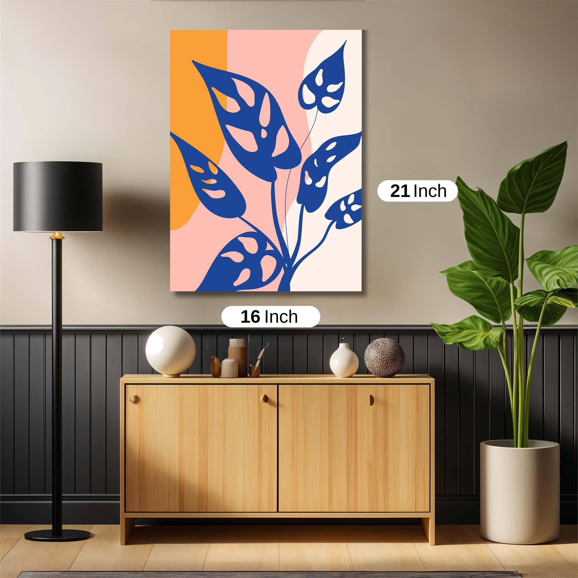 Leafy Serenity Safe Wall Magnetic / M