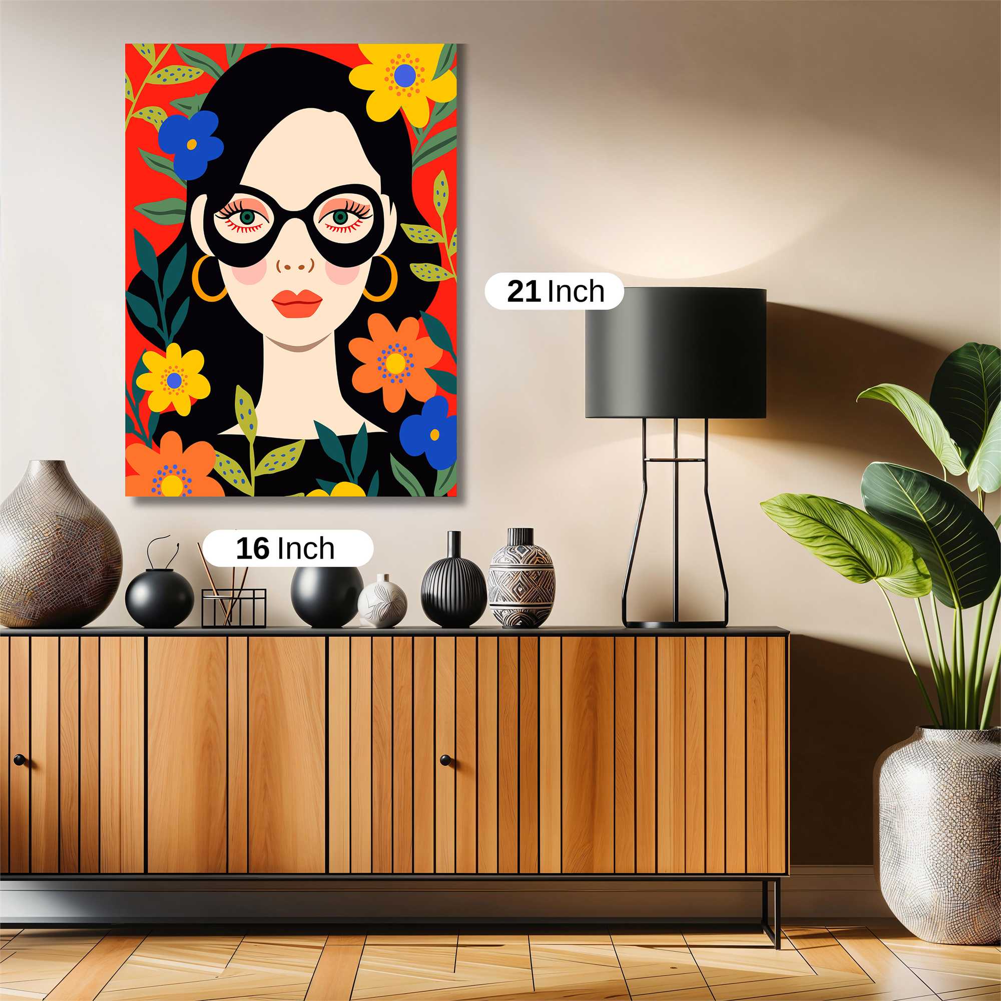 Floral Whimsy Safe Wall Magnetic / M