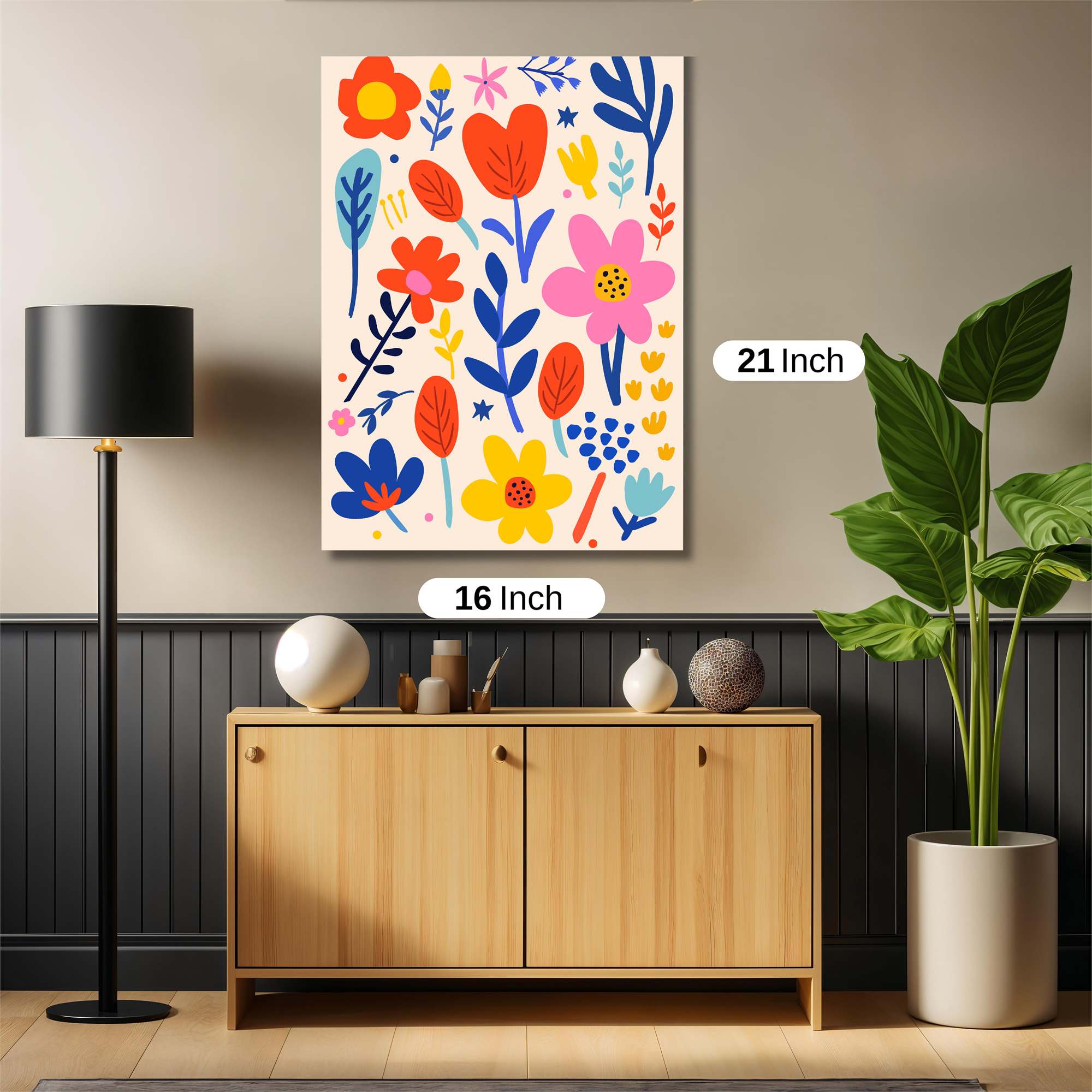 Floral Fiesta Safe Wall Magnetic / M