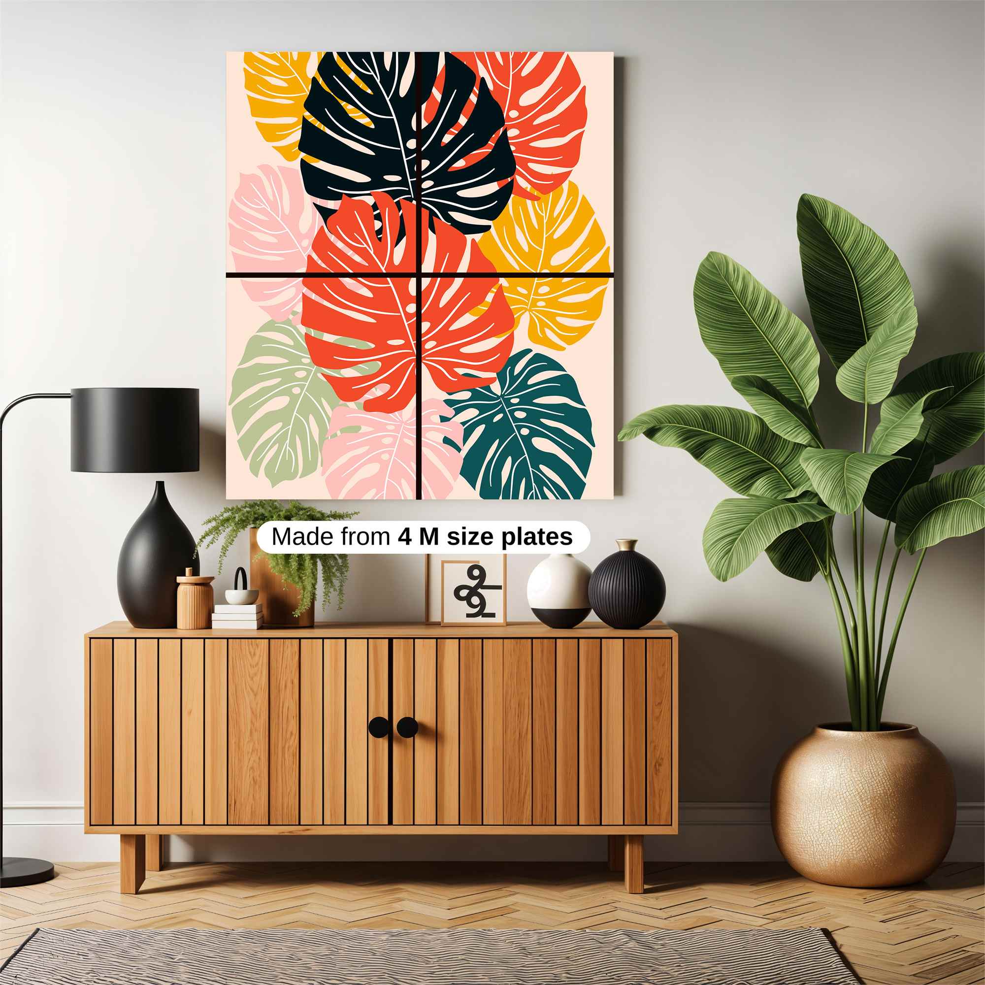 Monstera Mingle Safe Wall Magnetic / M