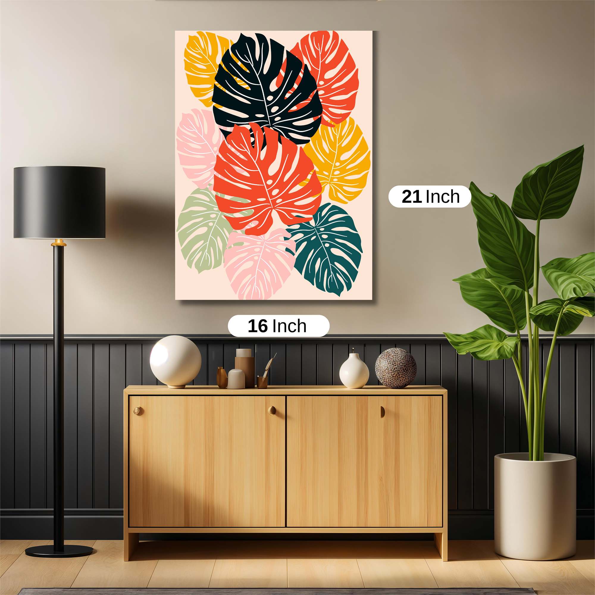 Monstera Mingle Safe Wall Magnetic / M