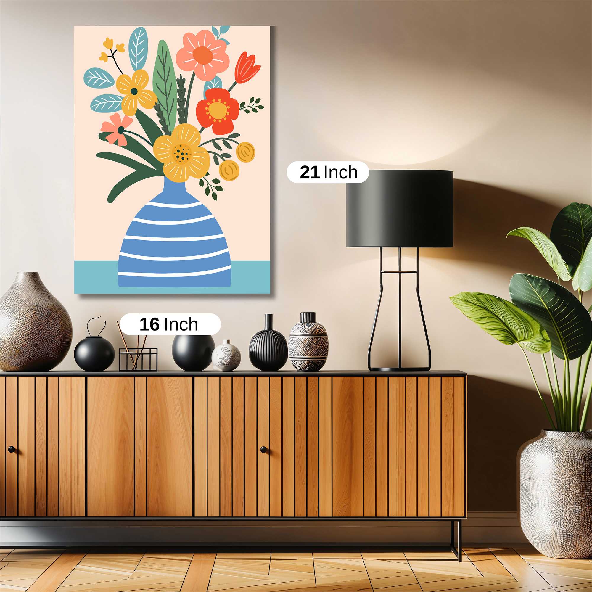 Floral Harmony Safe Wall Magnetic / M