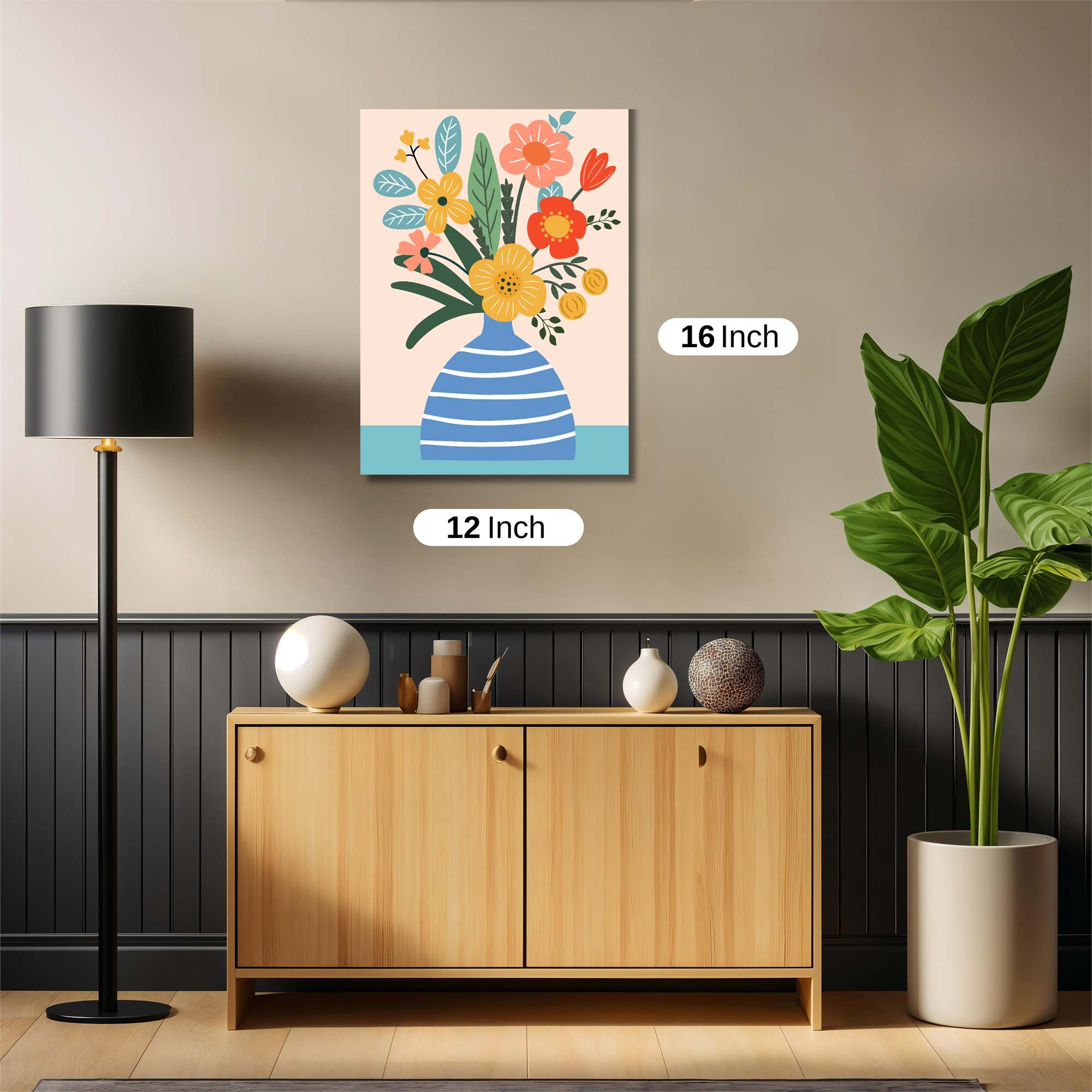 Floral Harmony Safe Wall Magnetic / M