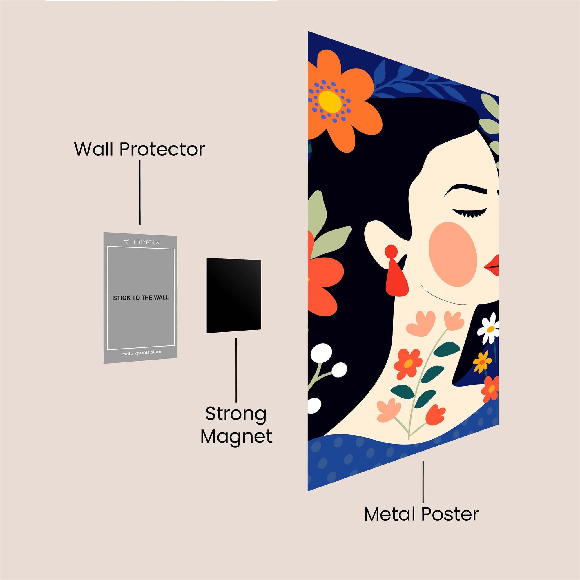 Frida Serene Safe Wall Magnetic / M