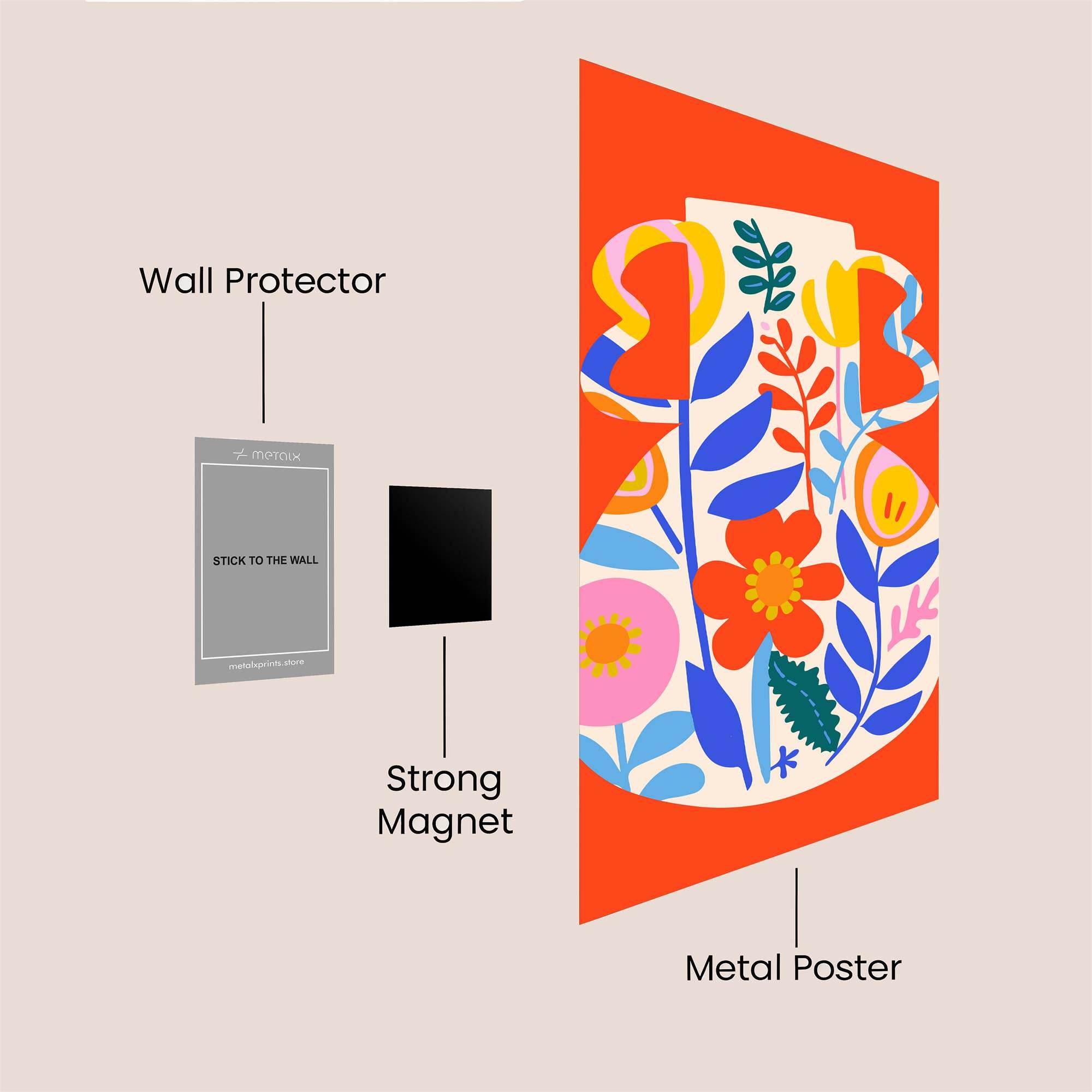 Vase Vibrance Safe Wall Magnetic / M
