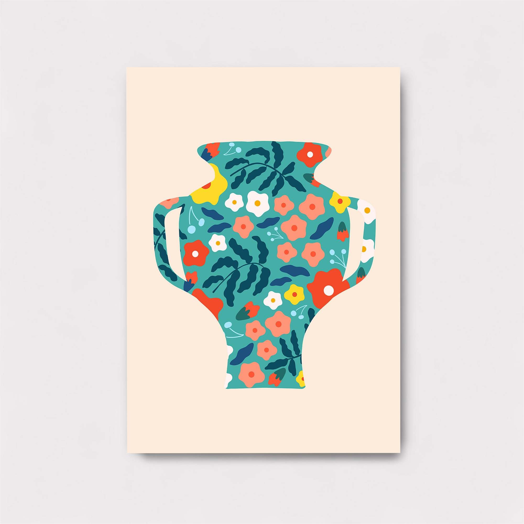 Floral Vase Safe Wall Magnetic / M