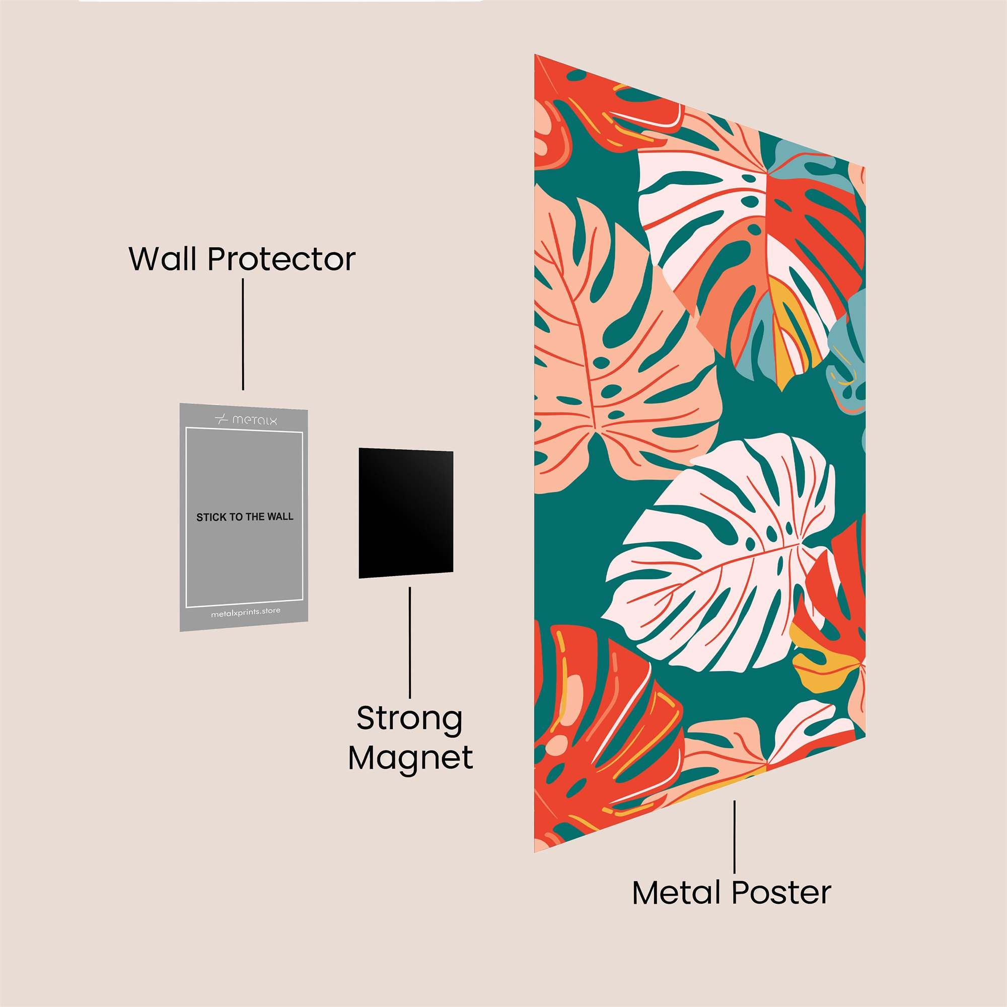 MonsteraVibes Safe Wall Magnetic / M