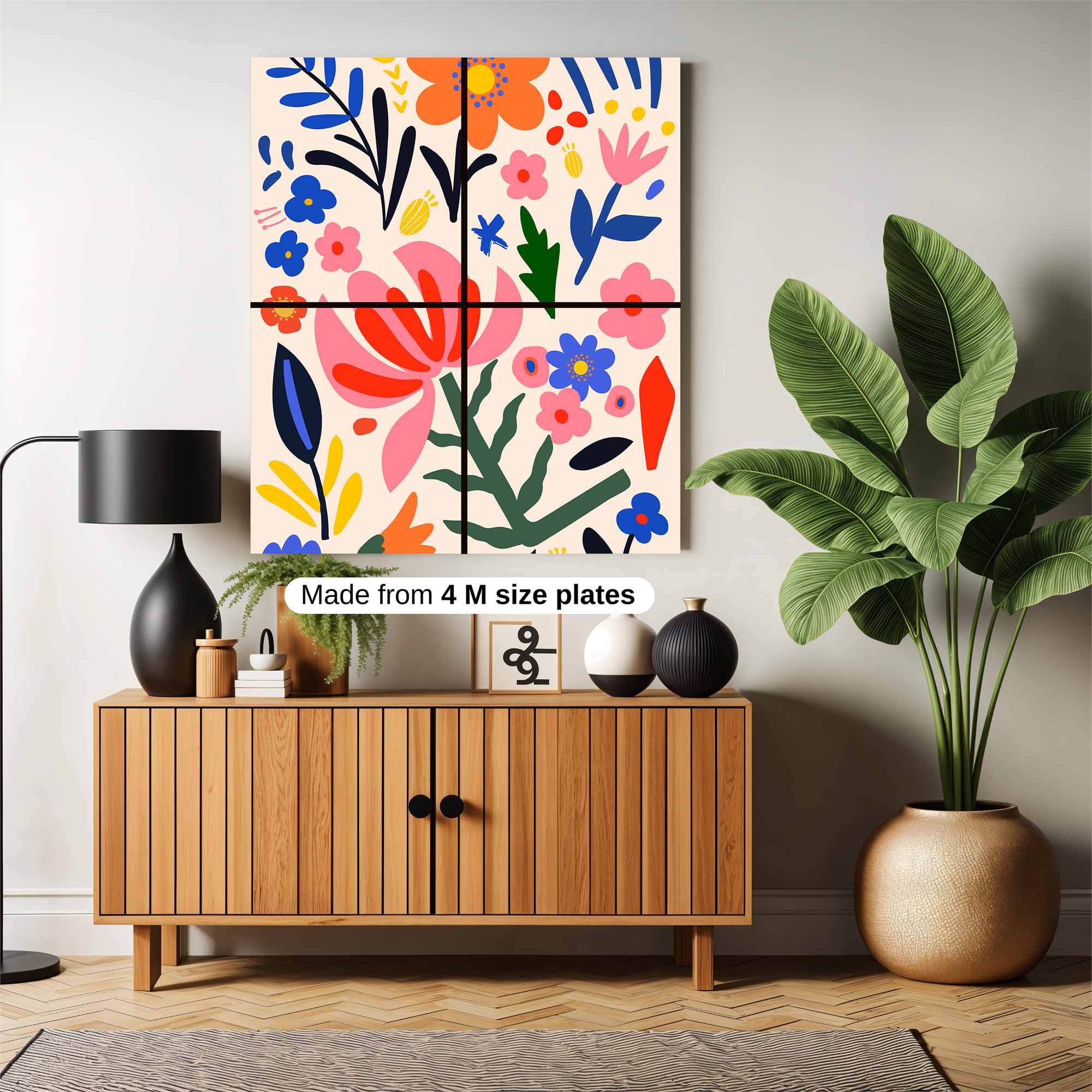 Floral Fiesta Safe Wall Magnetic / M