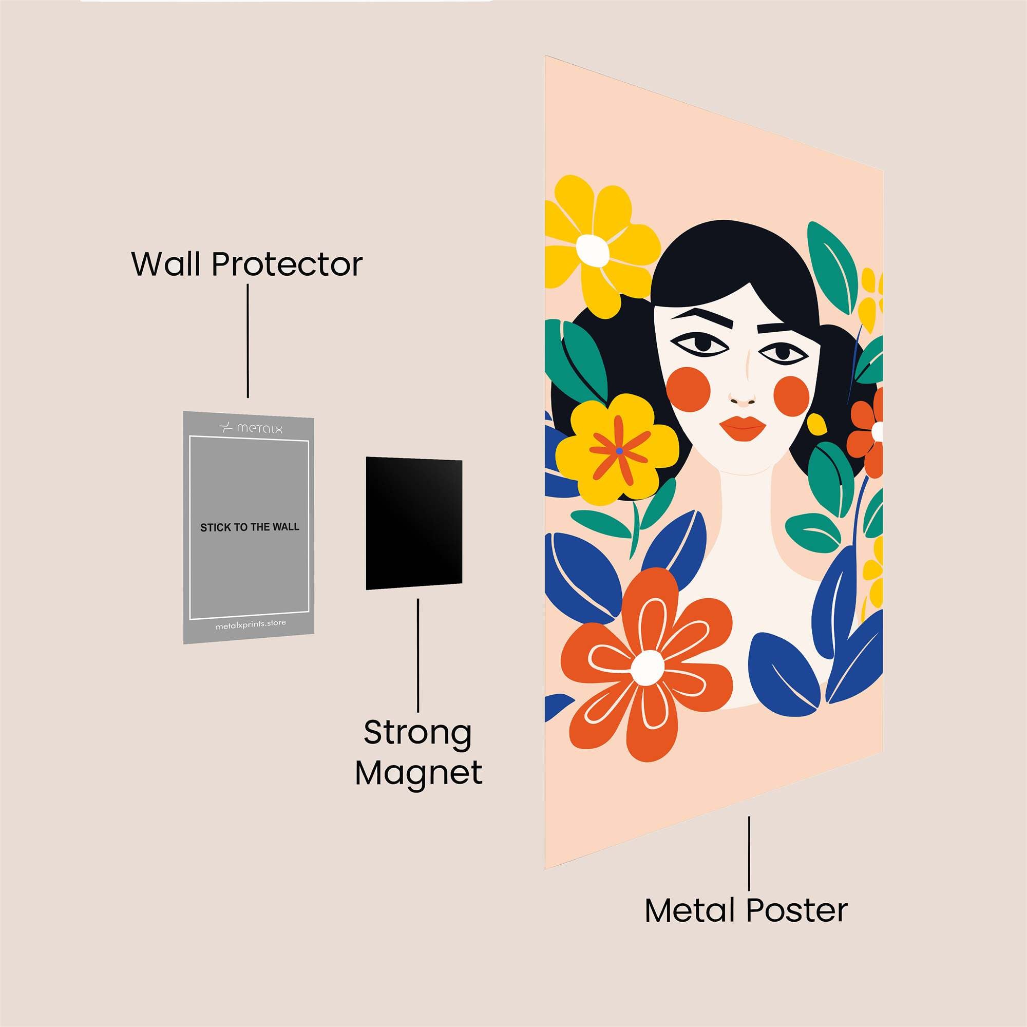 Floral Joy Safe Wall Magnetic / M