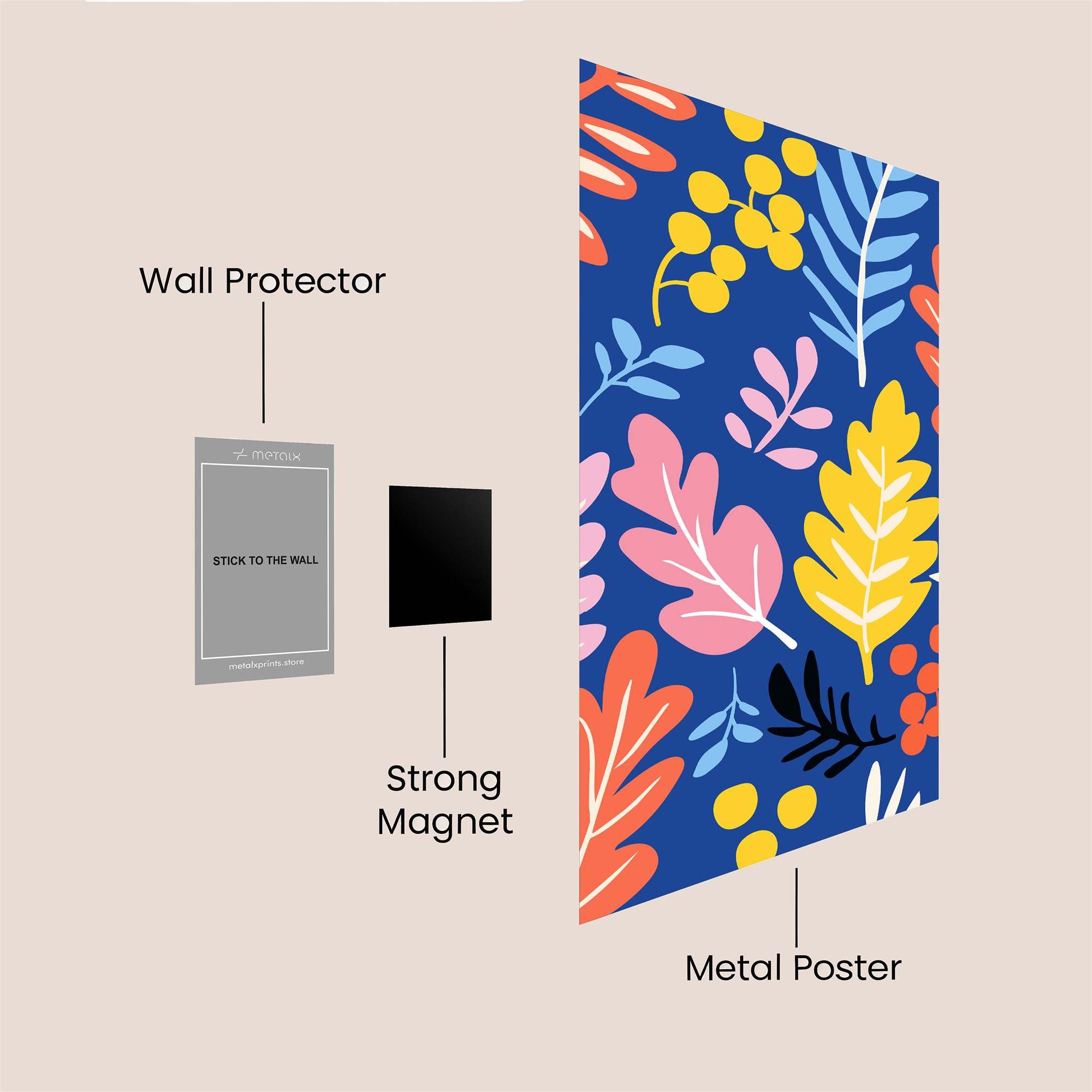 Floral Bliss Safe Wall Magnetic / M