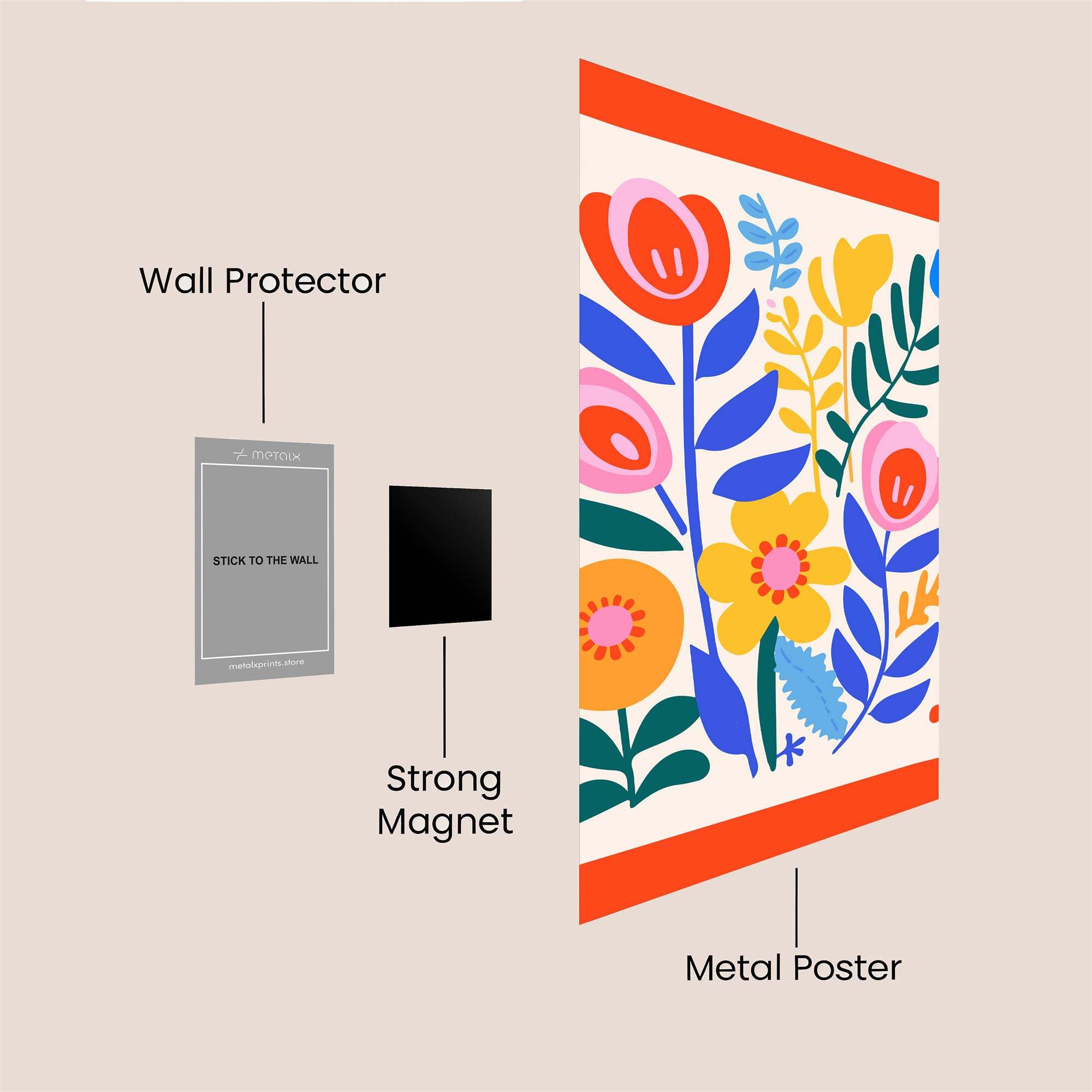 Floral Joy Safe Wall Magnetic / M