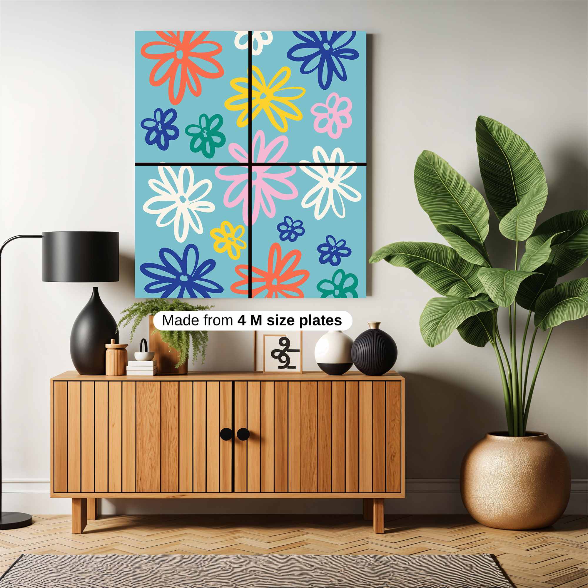 Floral Bliss Safe Wall Magnetic / M