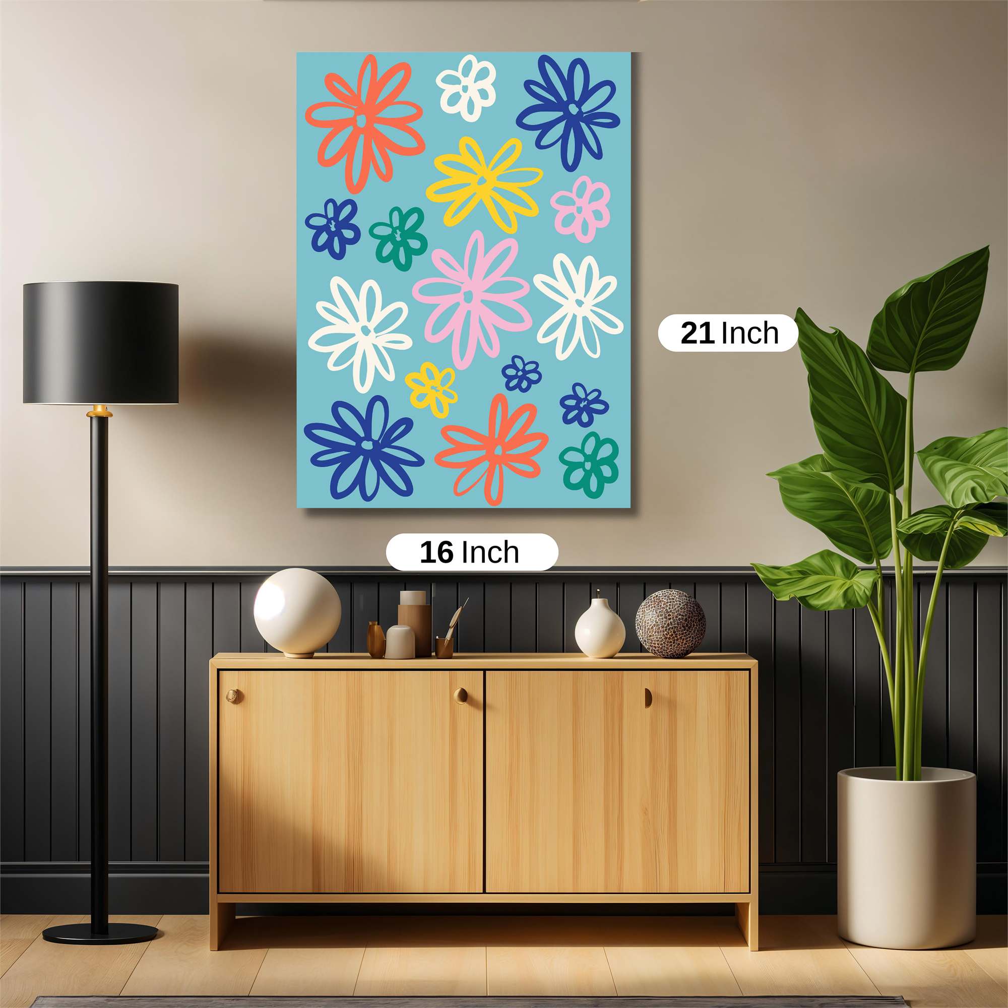 Floral Bliss Safe Wall Magnetic / M
