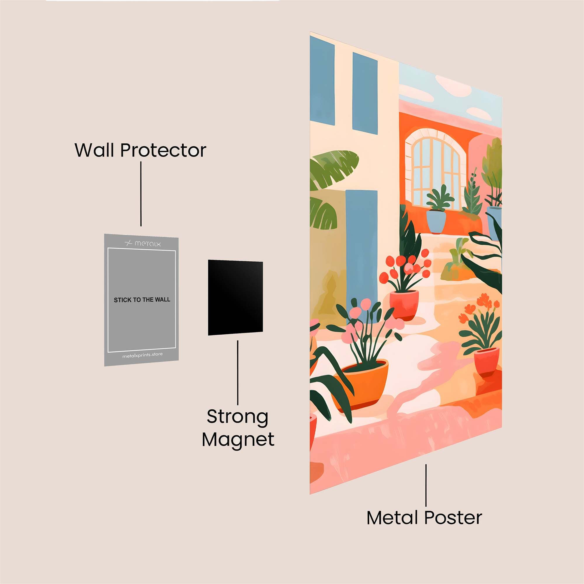 Courtyard Bliss Safe Wall Magnetic / M