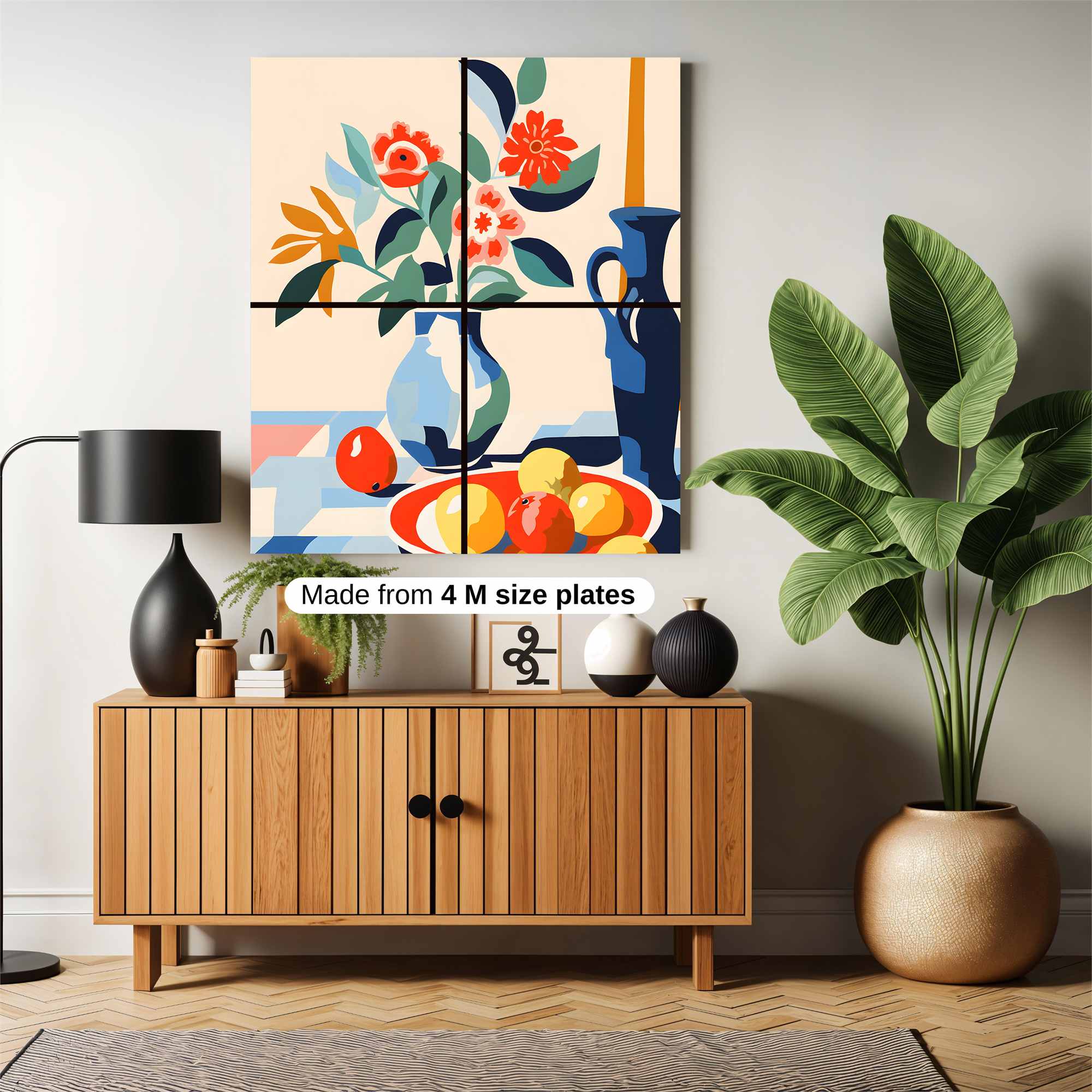 Floral Serenity Safe Wall Magnetic / M