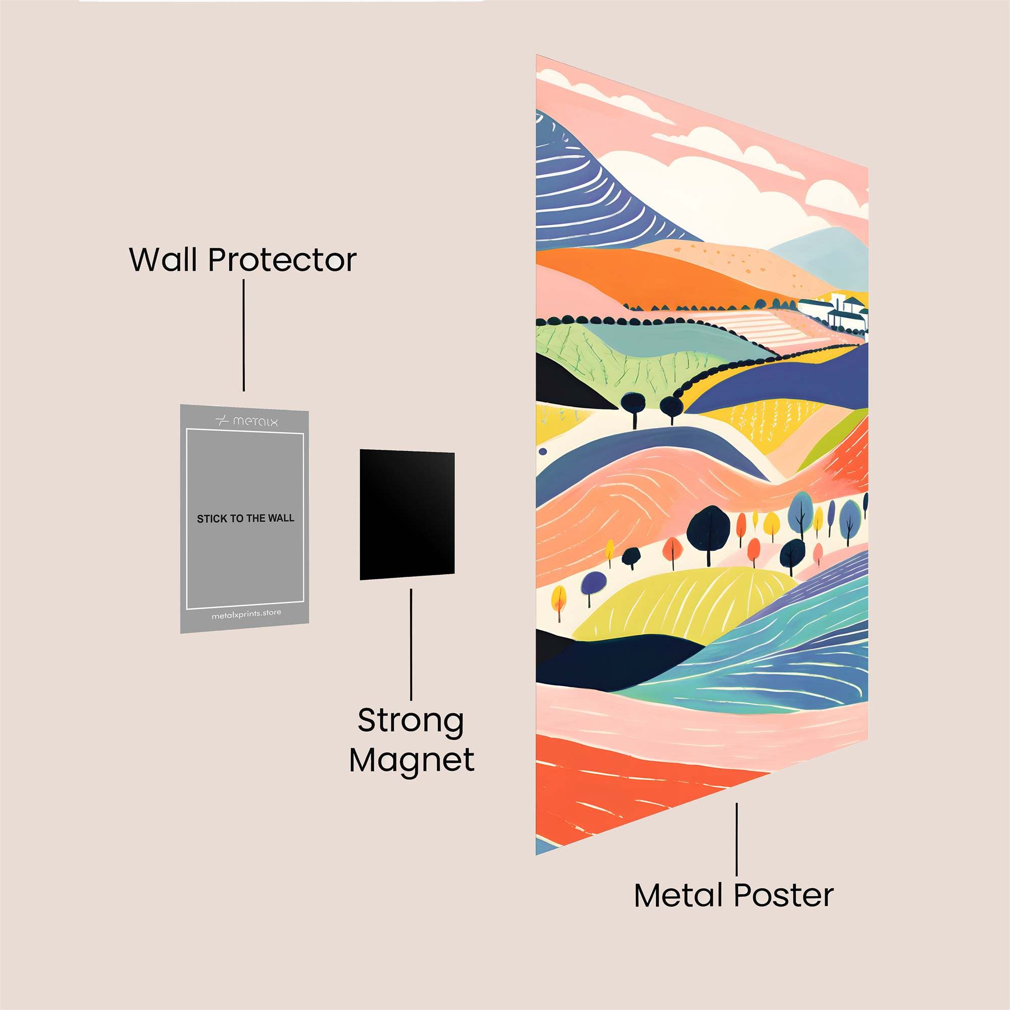 Hills Harmony Safe Wall Magnetic / M