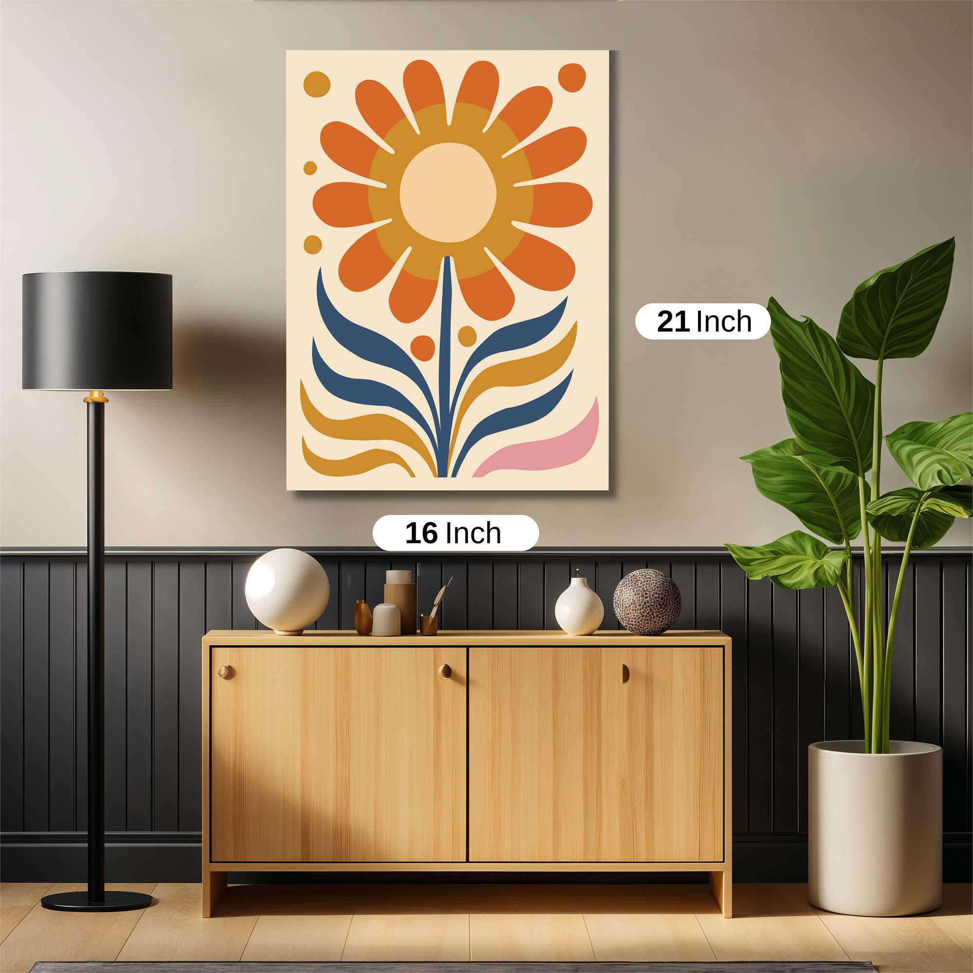 Sunflower Serenity Safe Wall Magnetic / M