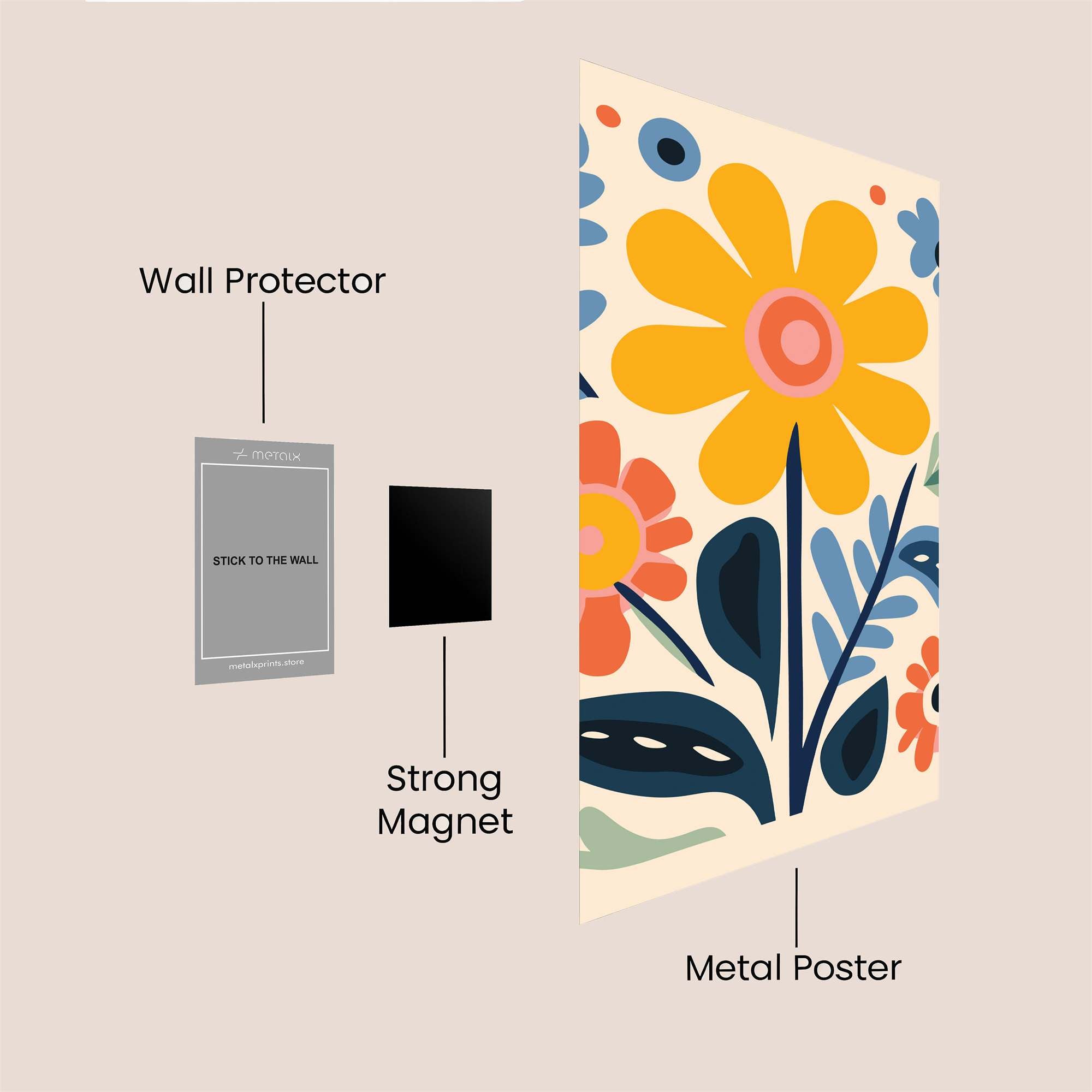 Sunny Delight Safe Wall Magnetic / M