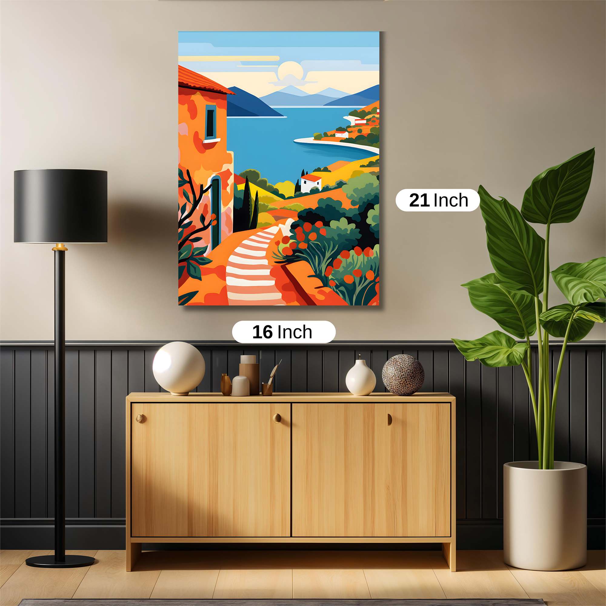 Mediterranean Tranquility Safe Wall Magnetic / M