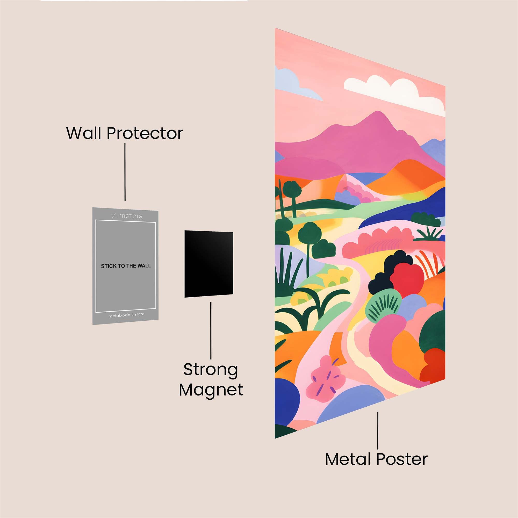 Mountain Dreamscape Safe Wall Magnetic / M