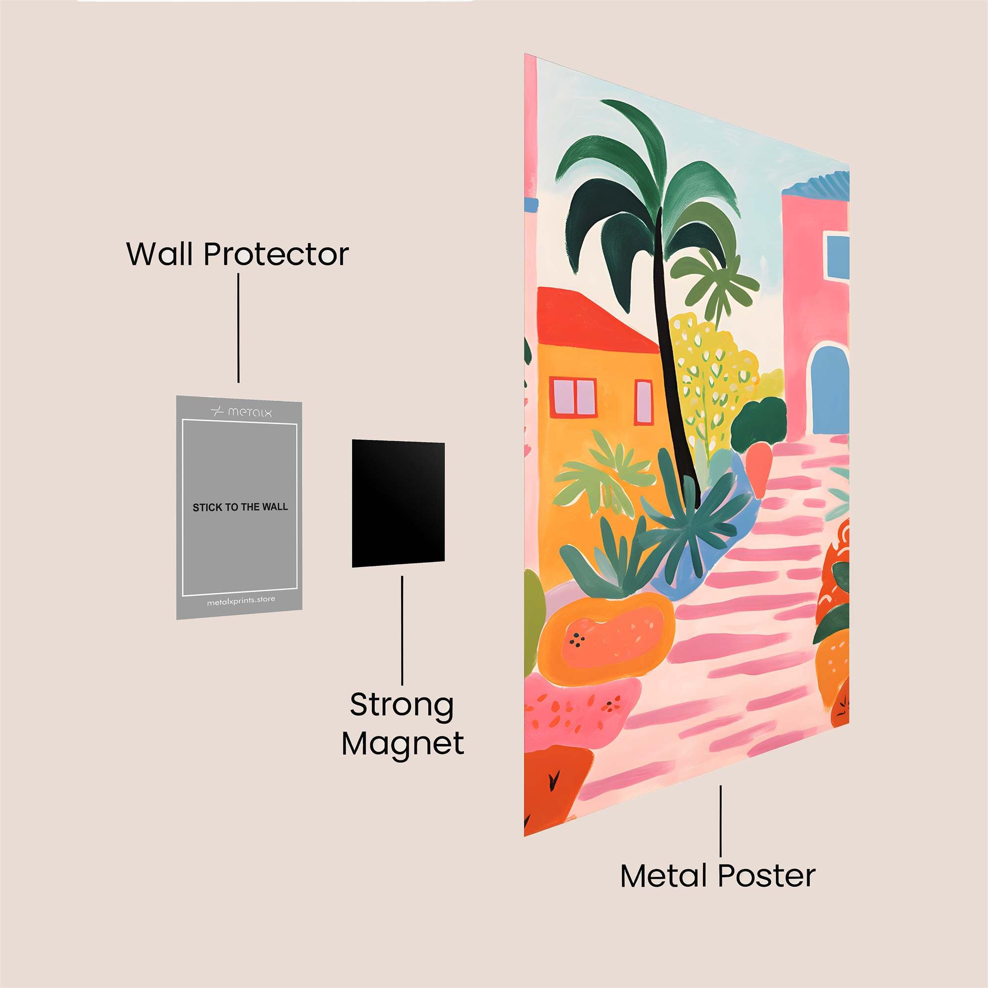 Tropical Bliss Safe Wall Magnetic / M