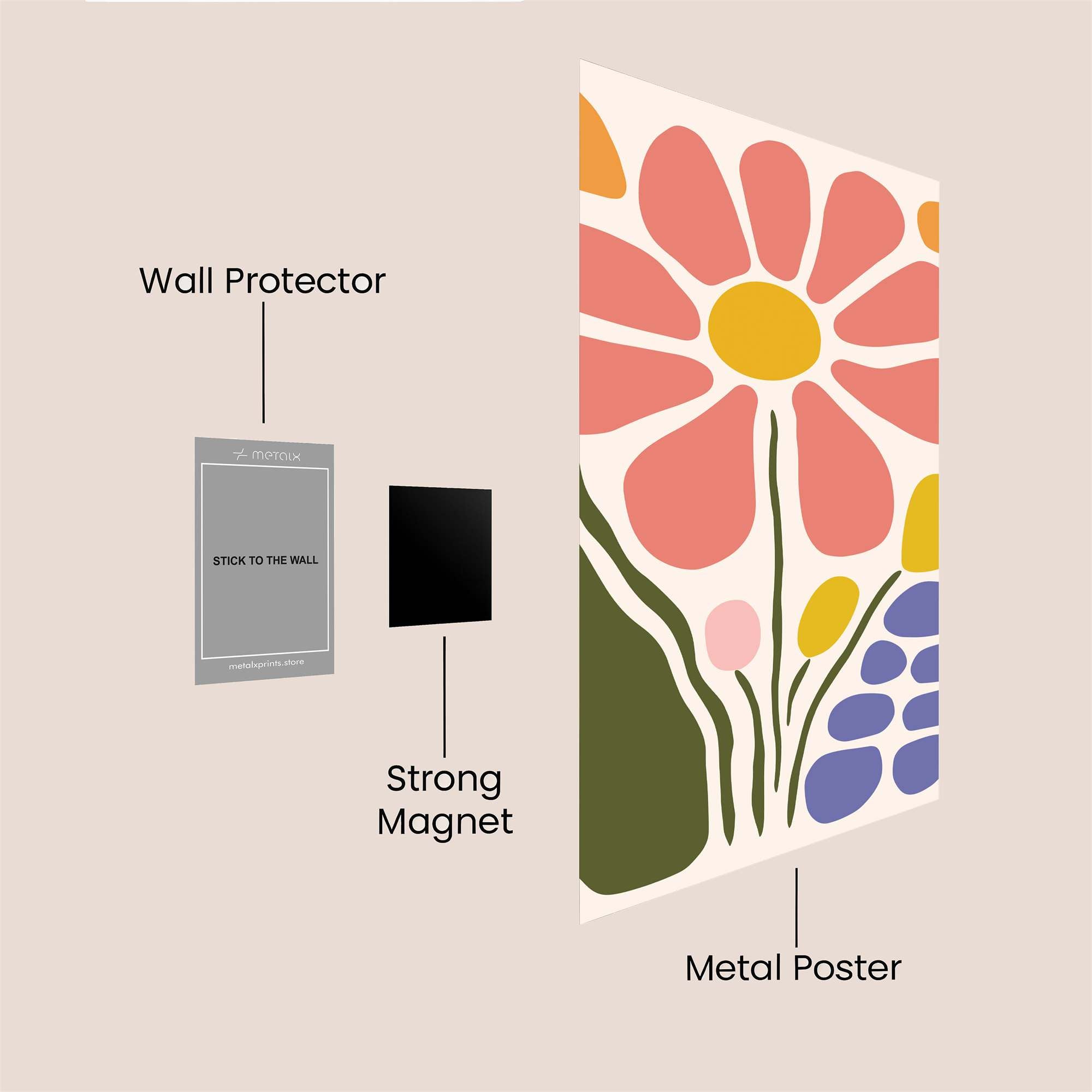 Blossom Bliss Safe Wall Magnetic / M