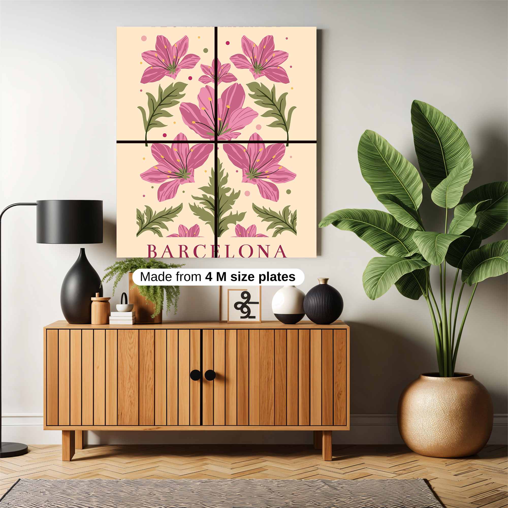 Barcelona Bloom Safe Wall Magnetic / M